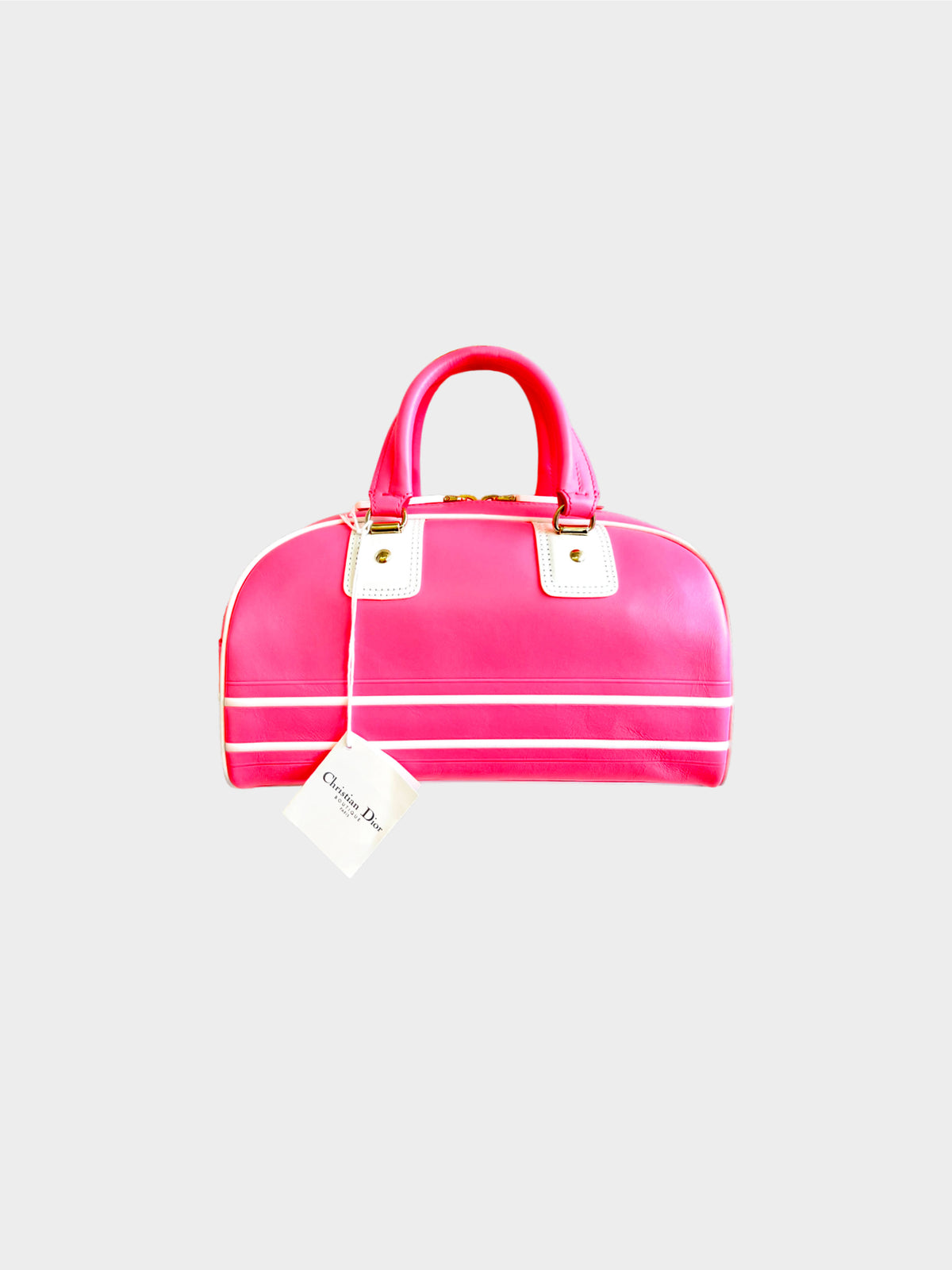 Christian Dior 2021 Pink Bowling Bag