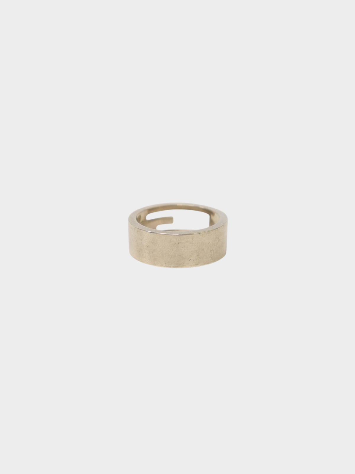 Gucci 2000s Silver 925 Cut-Out Ring