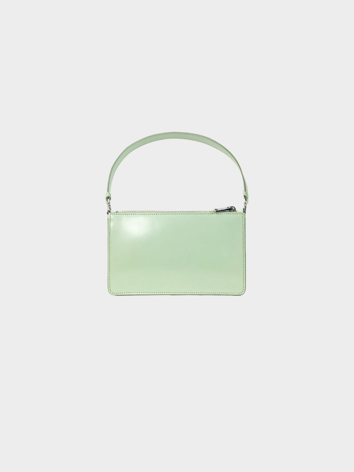 Prada 2019-2023 Green Brushed Leather Shoulder Bag