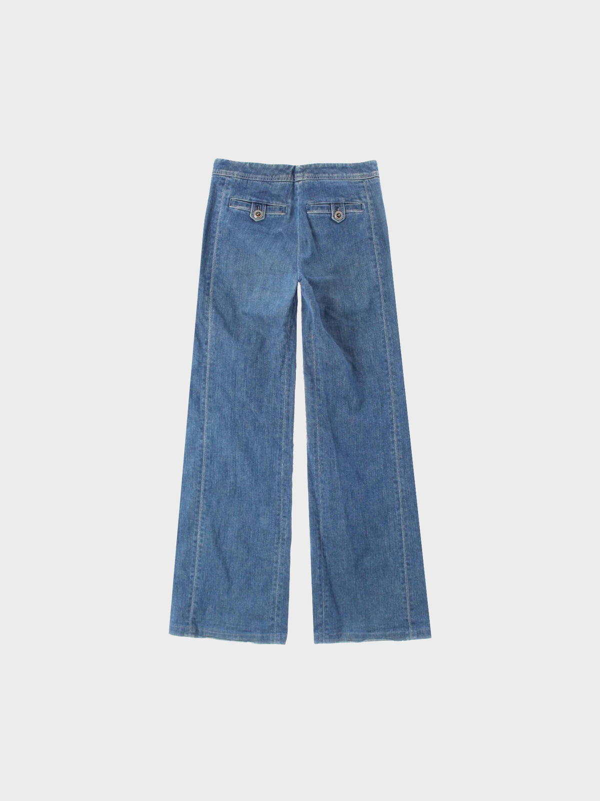 Chanel Cruise 2007 Wide Leg Flared Denim Pants