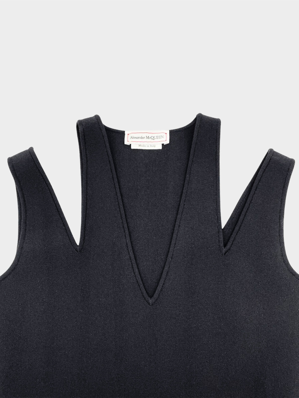 Alexander McQueen 2022 Cut-Out Corset Midi Dress