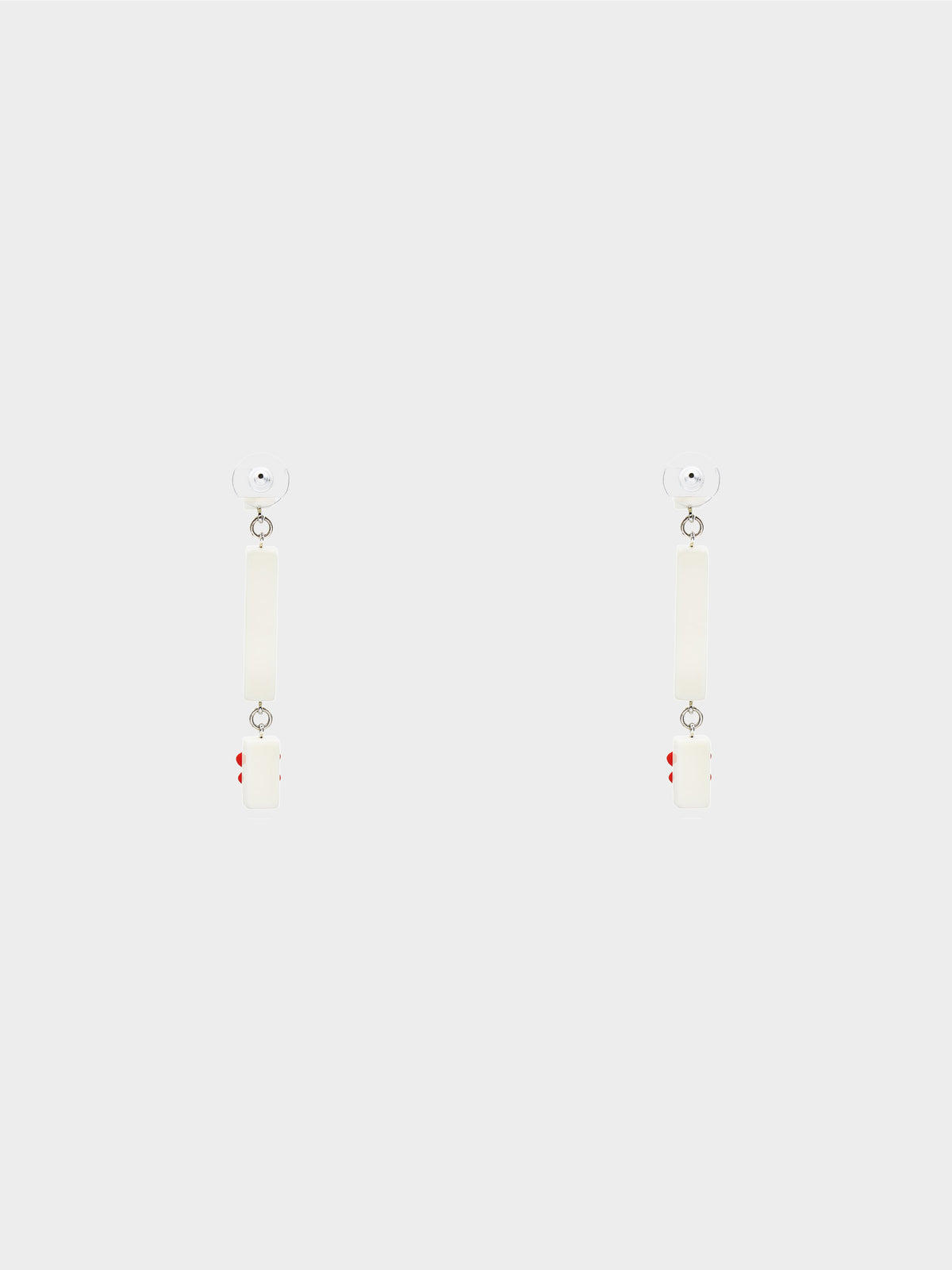 Chanel Spring 2004 CC Clover Drop Earrings