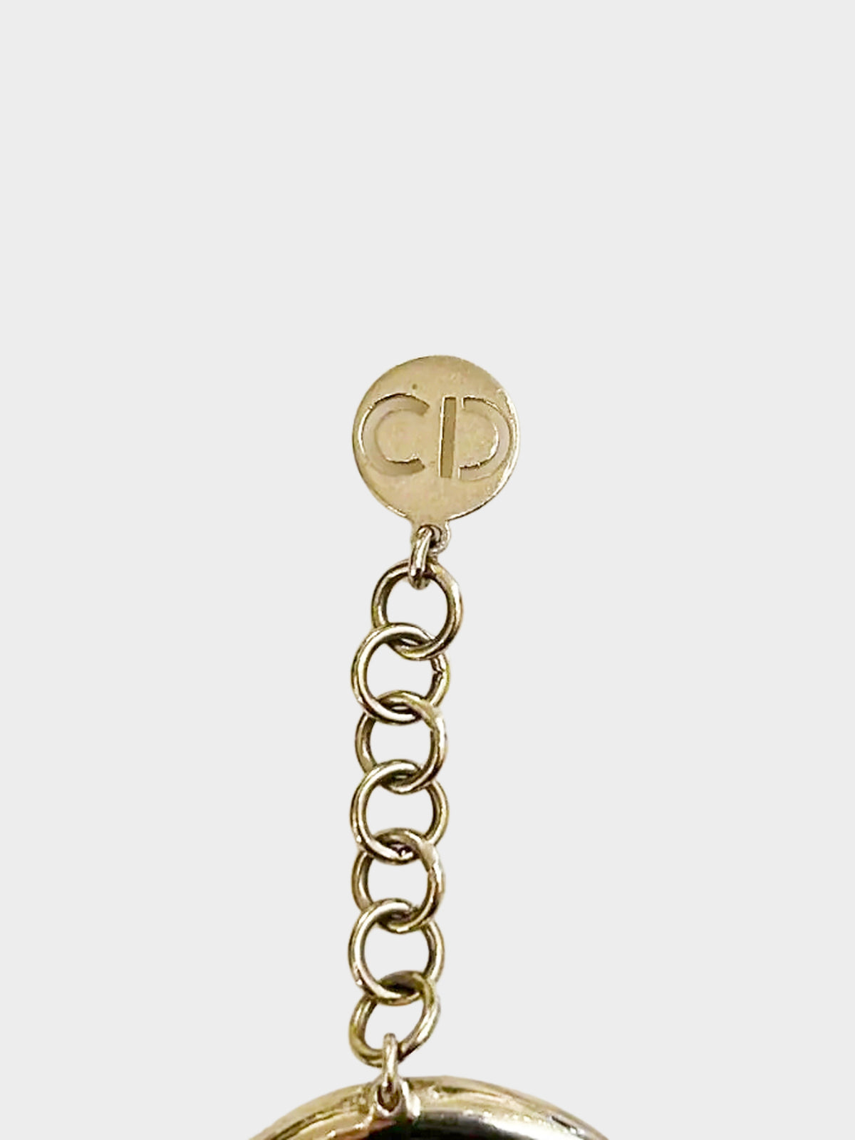 Christian Dior 1990s Gold and Silver CD Logo Bracelet
