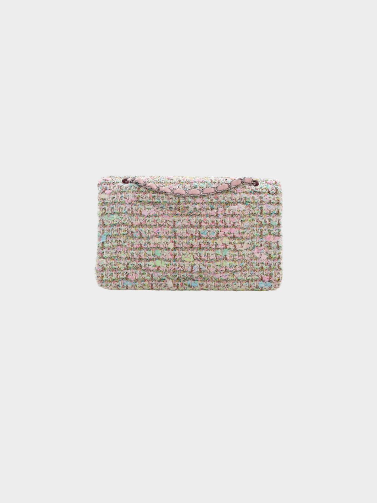 Chanel 2004-2005 Multicolor Tweed Quilted Medium Flap Bag