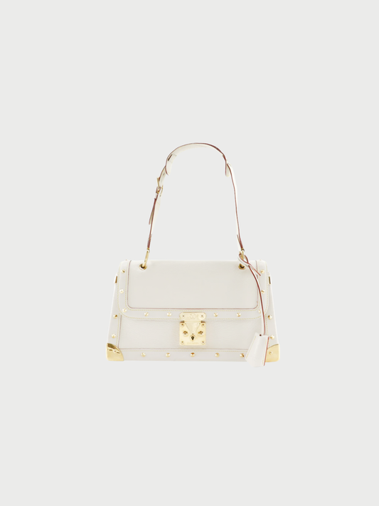 Louis Vuitton 2004 White Suhali Goatskin Leather Talenteu Shoulder Bag