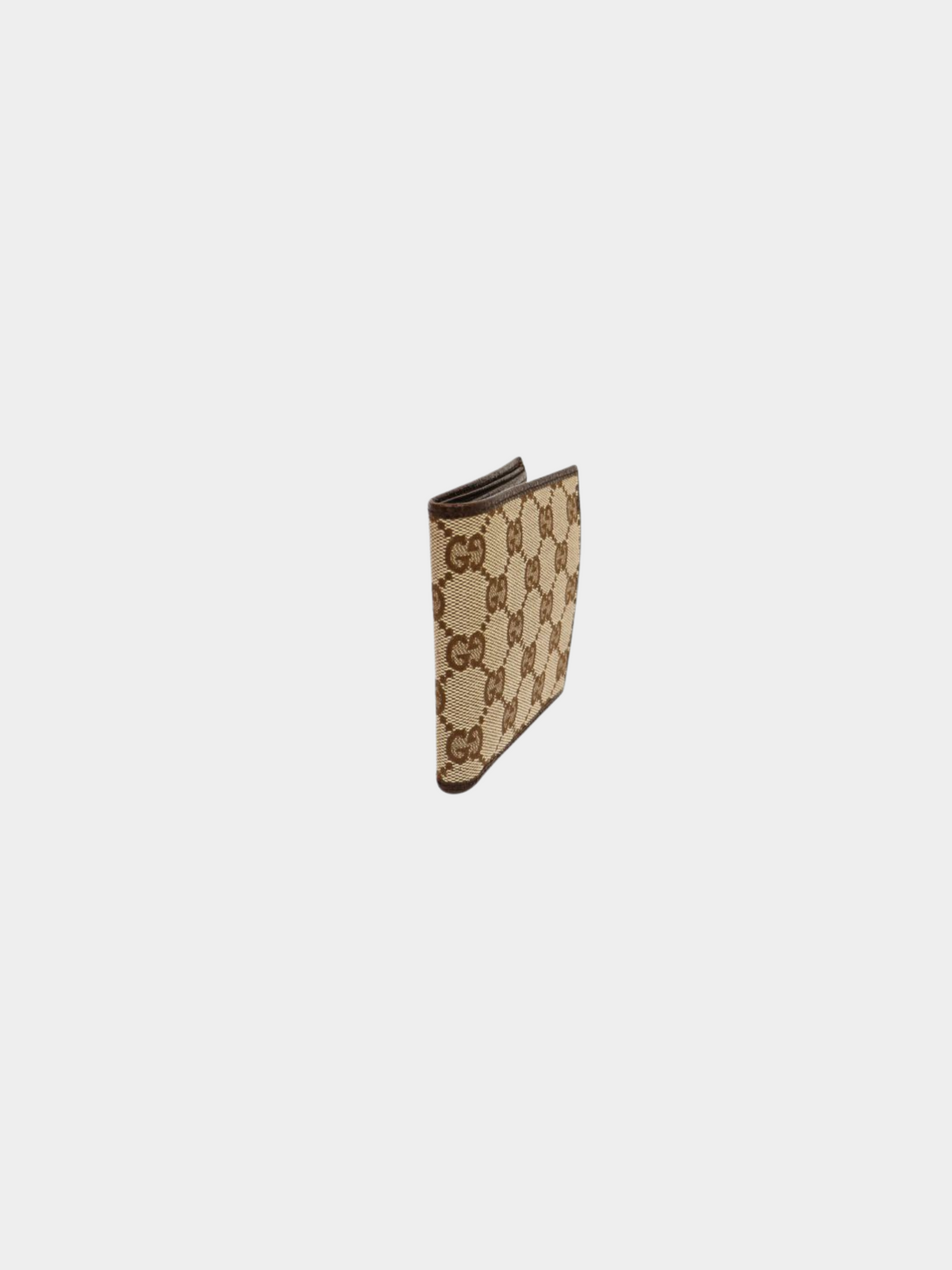 Gucci 2000s Beige Brown GG Canvas Wallet