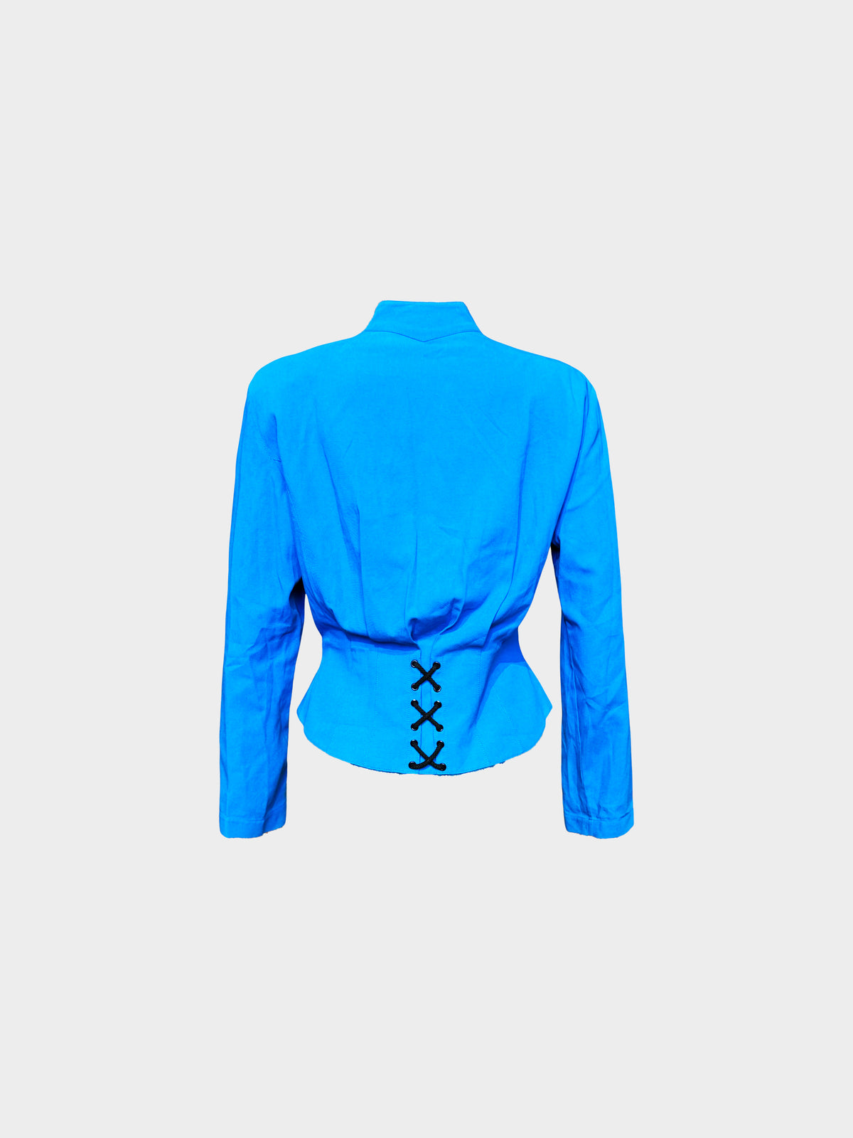 Thierry Mugler 1990s Blue Button-down Jacket