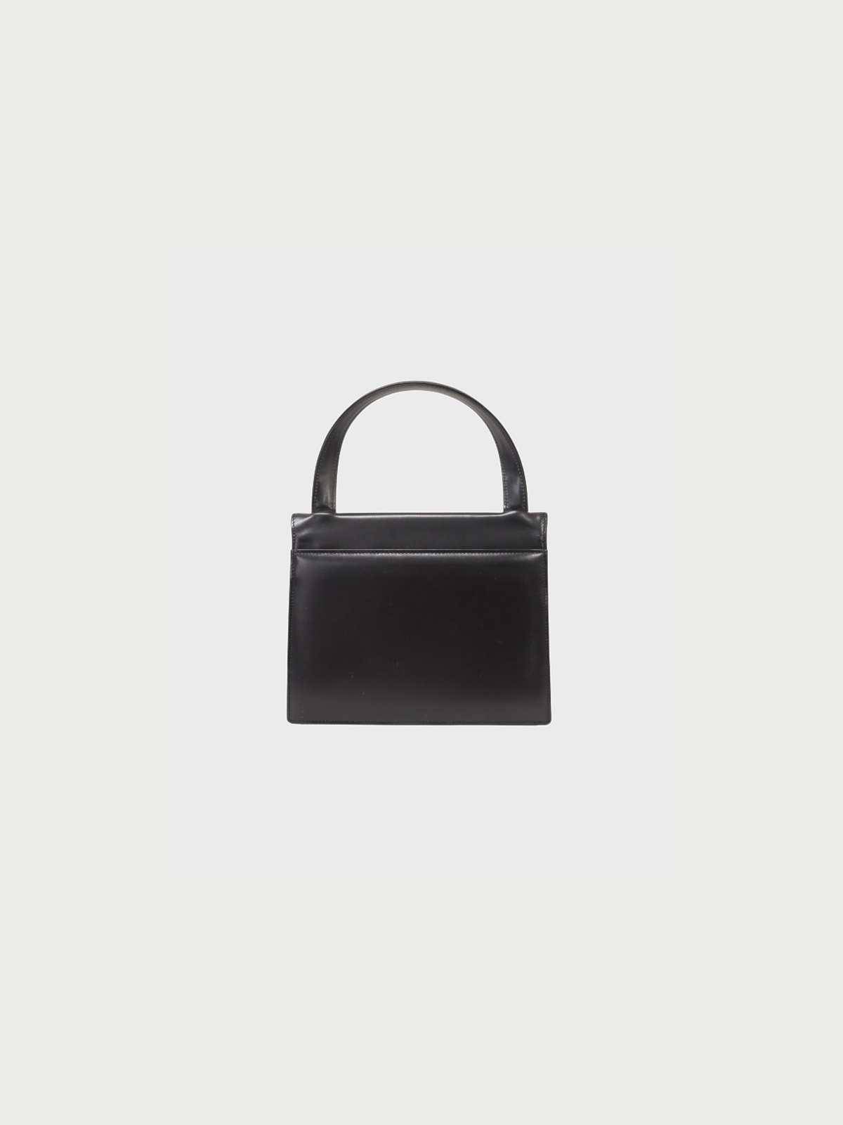 Givenchy 2000s Black Leather Logo Hardware Handbag