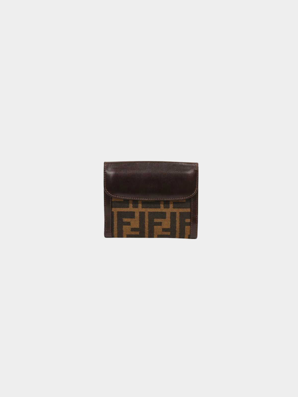 Fendi 2000s Brown Zucca Canvas Wallet