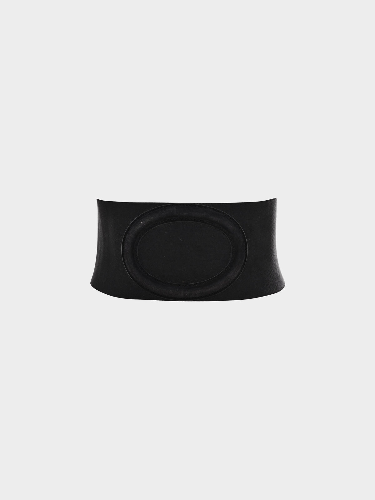 Fendi Early 2000s Black Leather Waistband Corset Belt