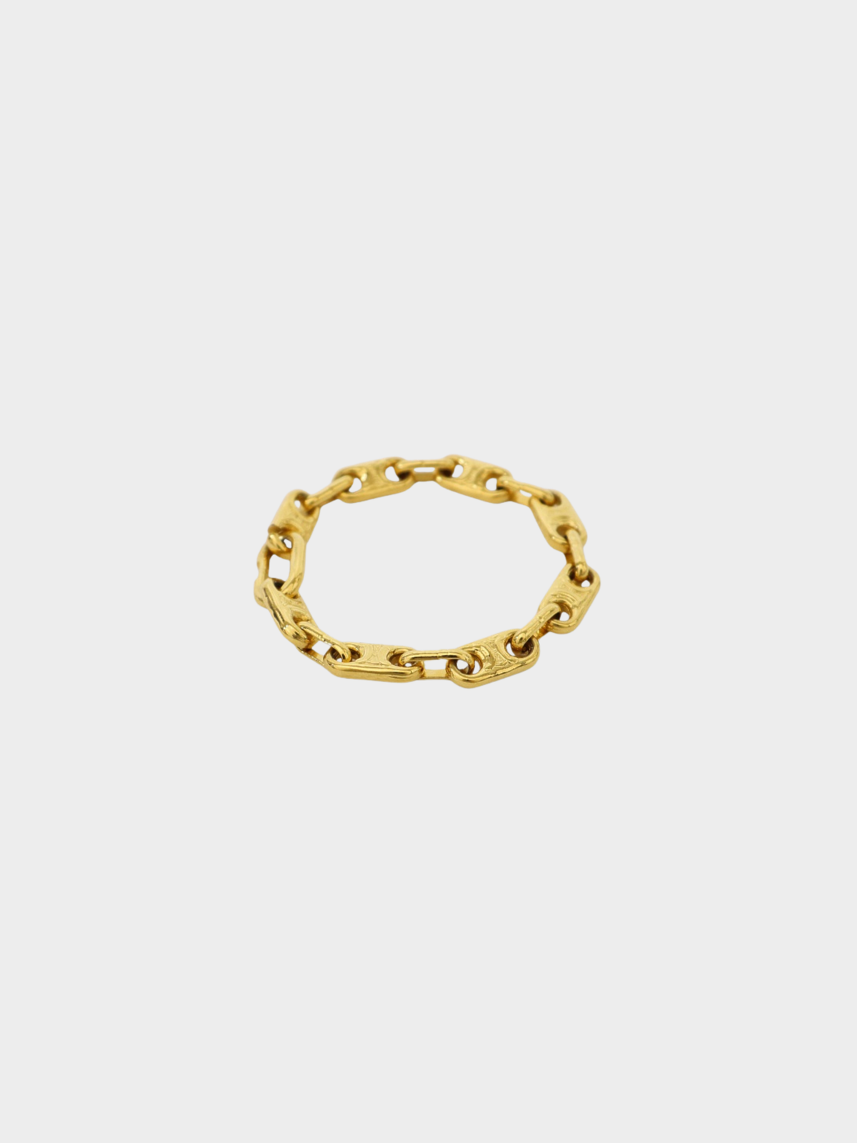 Celine 2020s Gold Plated Metal Triomphe Bracelet