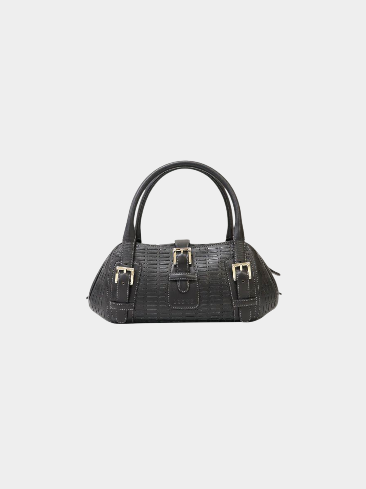 Loewe 2000s Black Leather Senda Bag