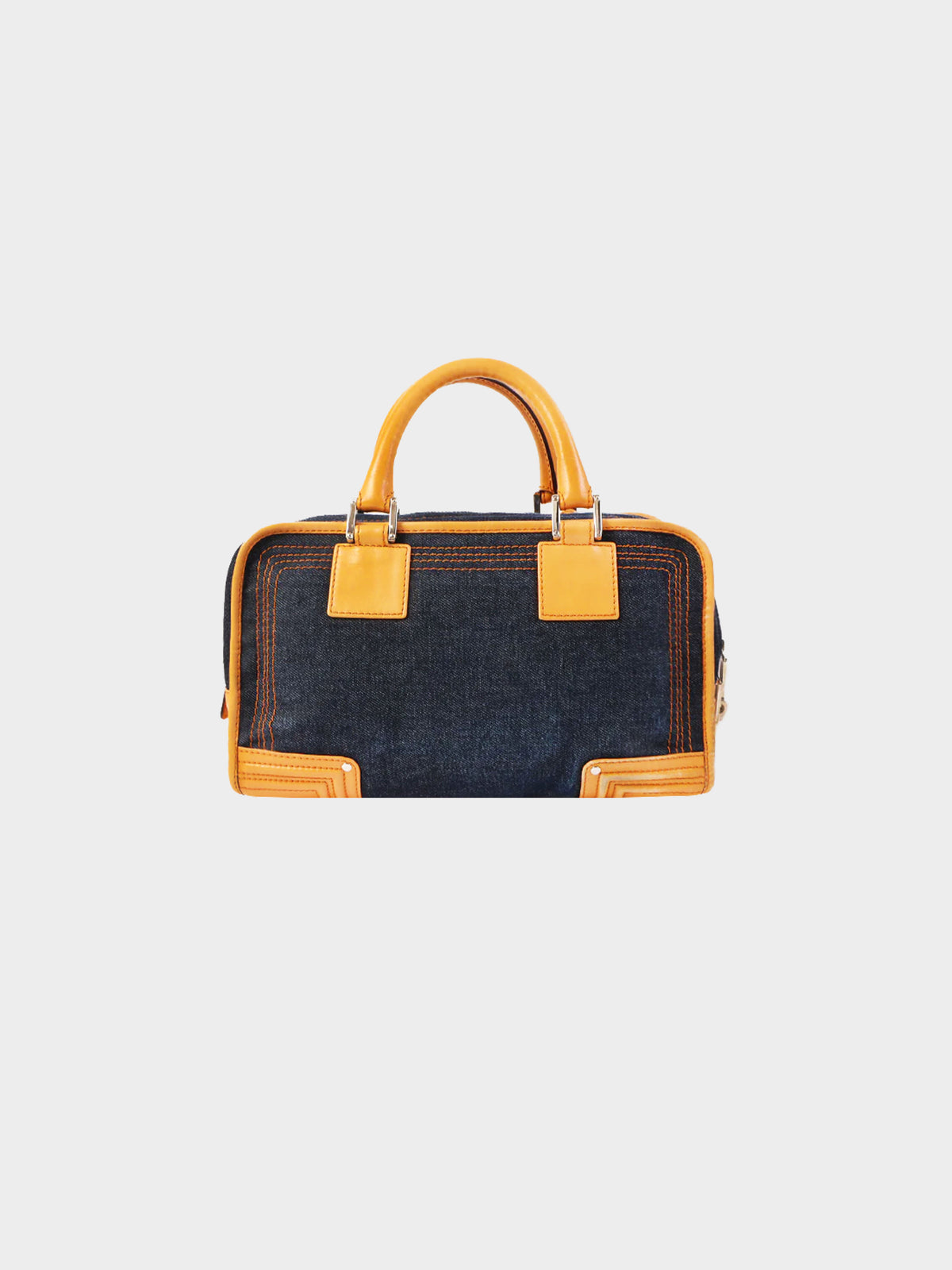 Loewe 2000s Denim Amazona 28 Handbag