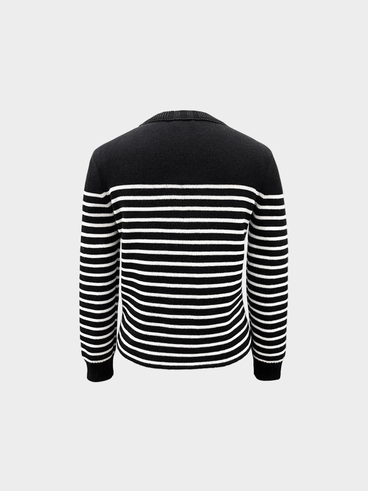 Saint Laurent 2019 Black and White Striped Sweater