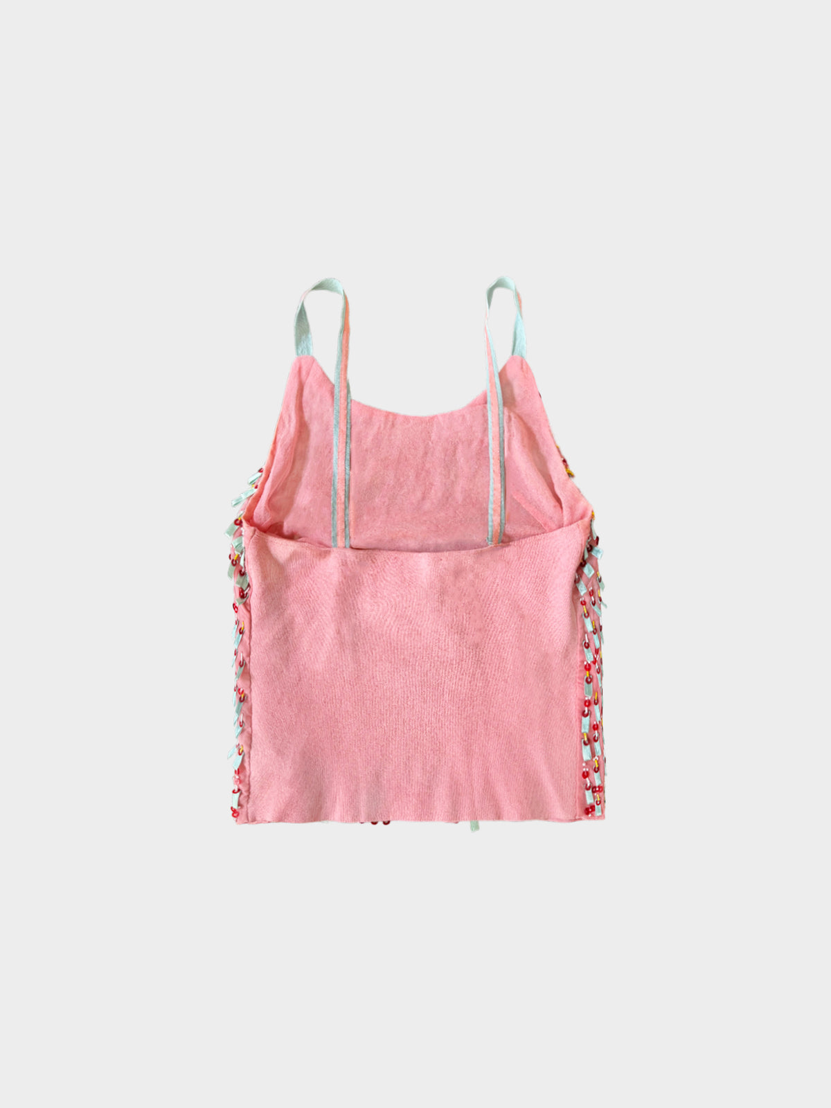 Blumarine 2000s Pink Embellished Sleeveless Top