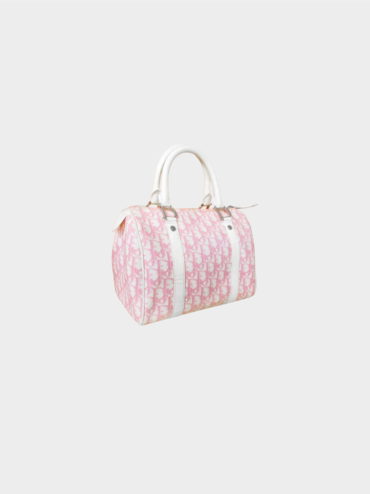 Christian Dior 2000s Pink Trotter Mini Boston Bag
