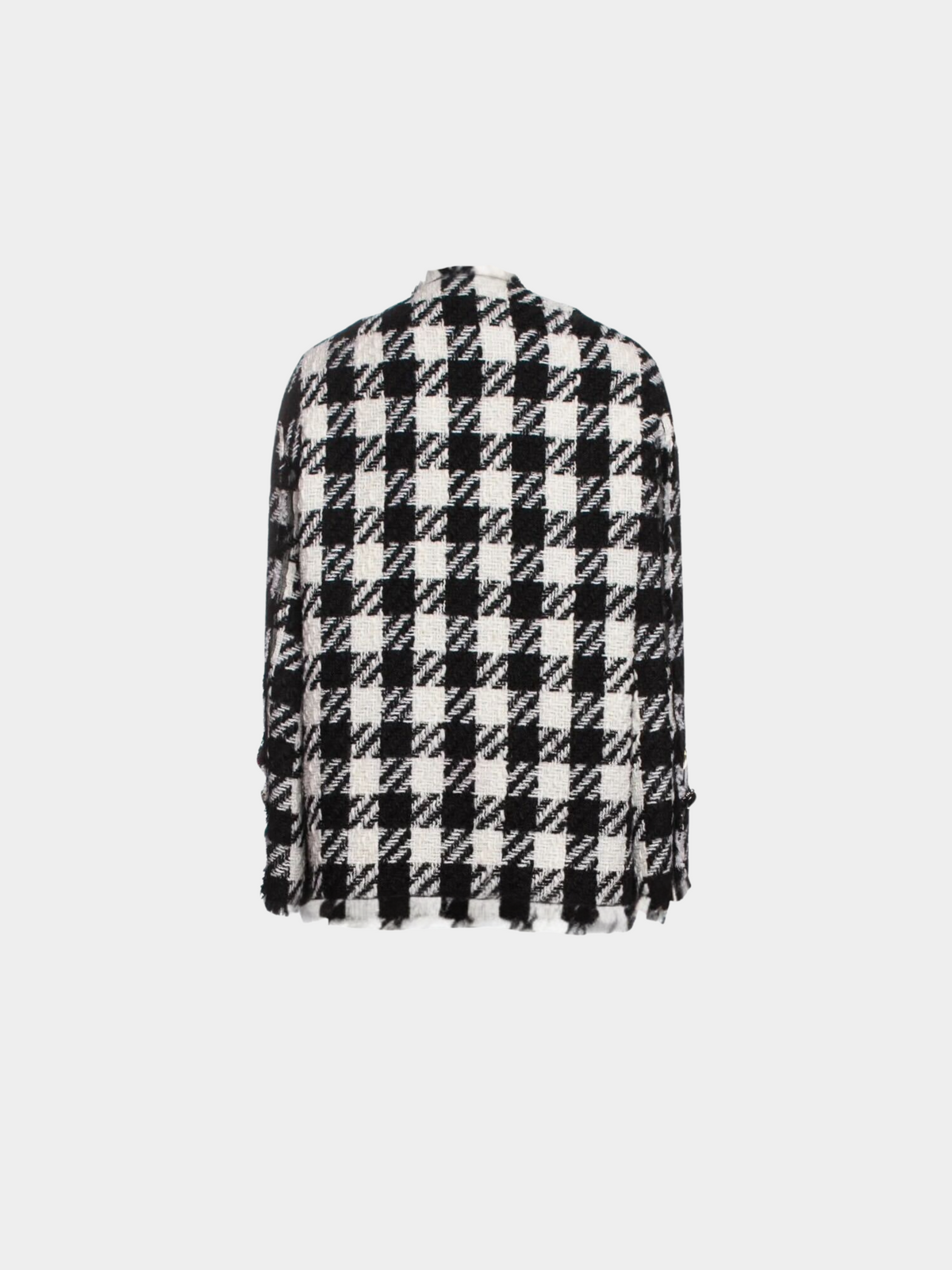 Dolce & Gabbana 2010s Black White Houndstooth Coat