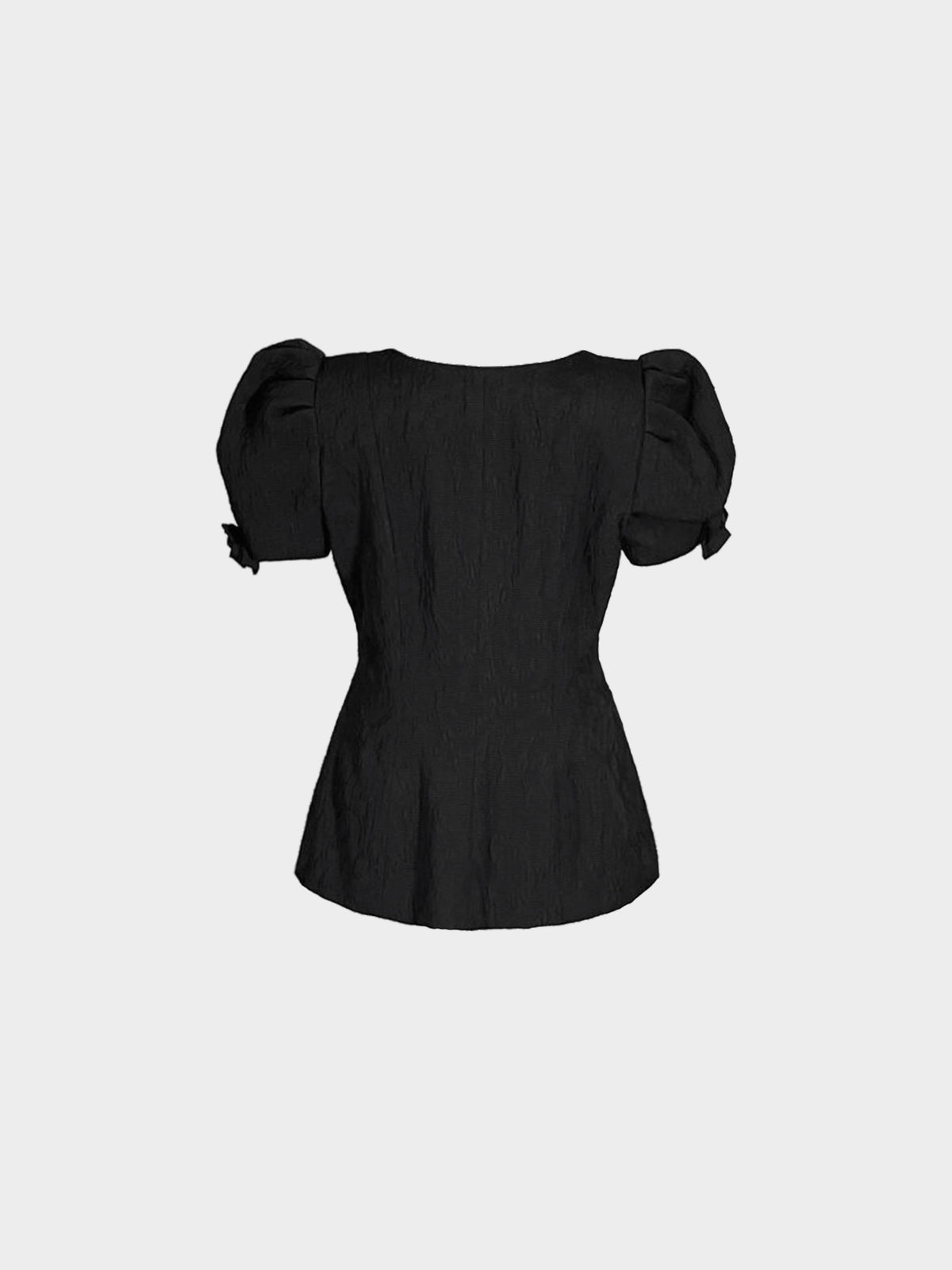 Christian Lacroix 2000s Black Puff Sleeve Jacket