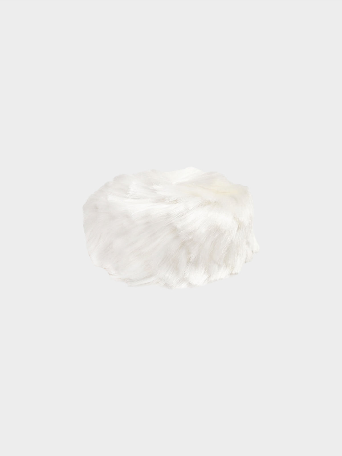 Comme des Garçons 2000s Rare White Faux Fur Hat