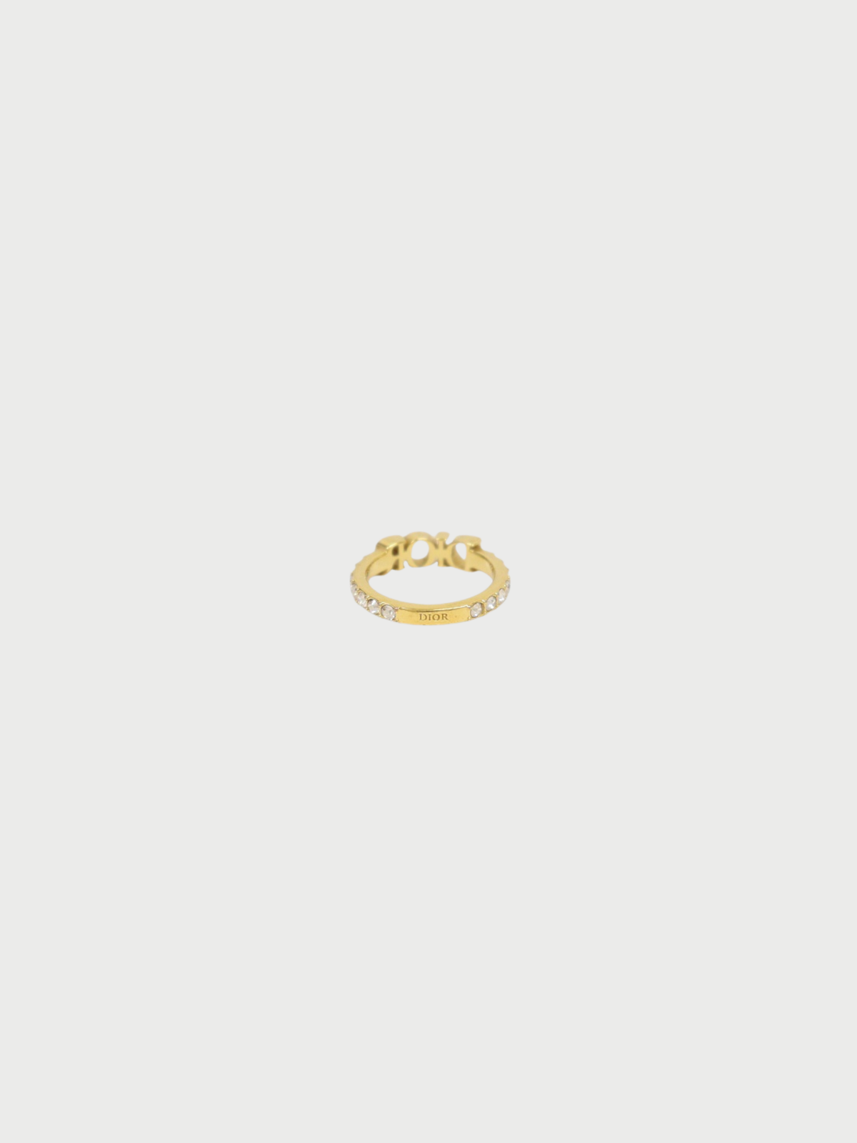 Christian Dior 2020s Gold Plated Metal Dio(r)evolution Ring
