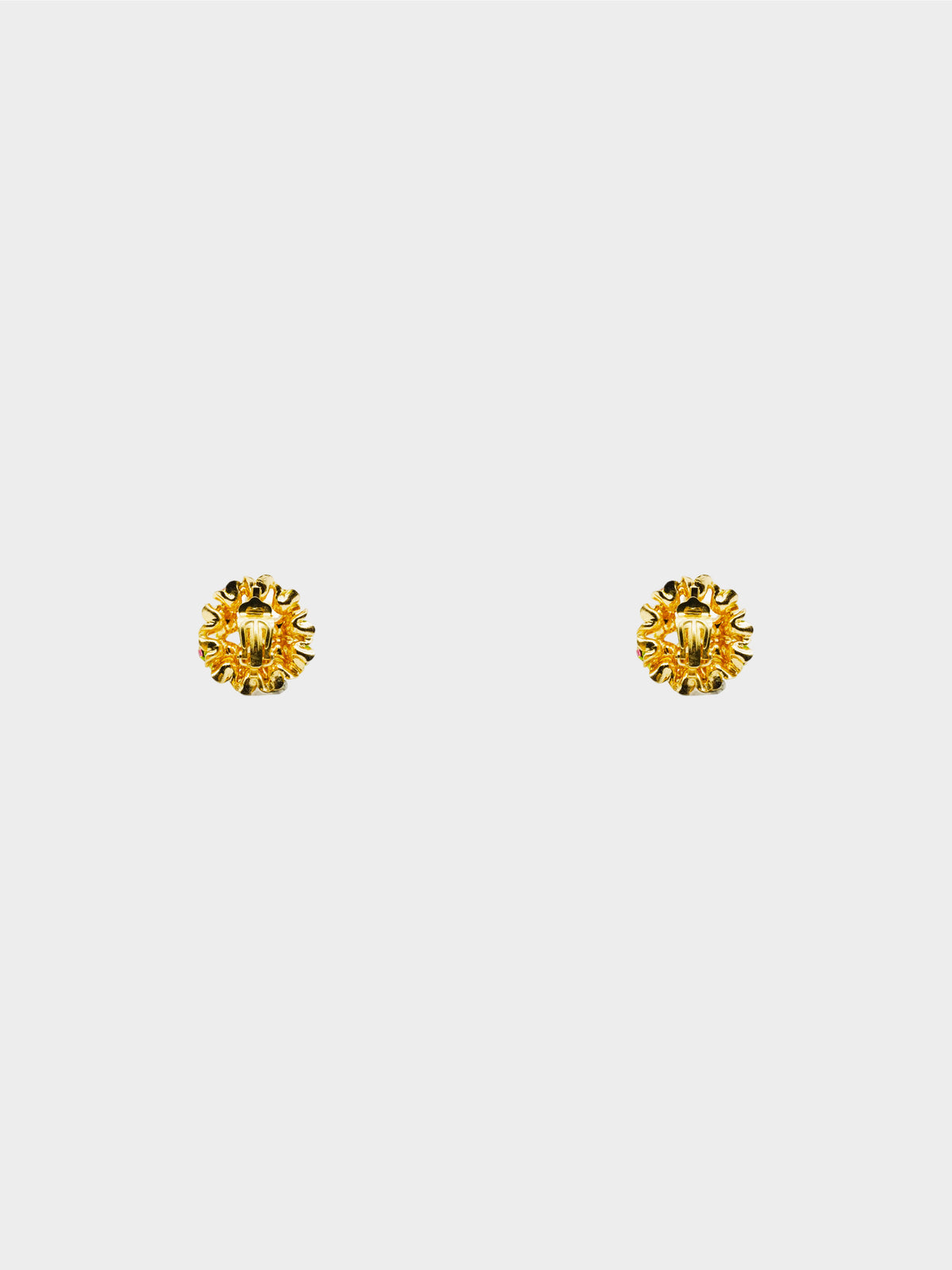 Christian Dior 1967 Vintage Floral Clip-On Earrings