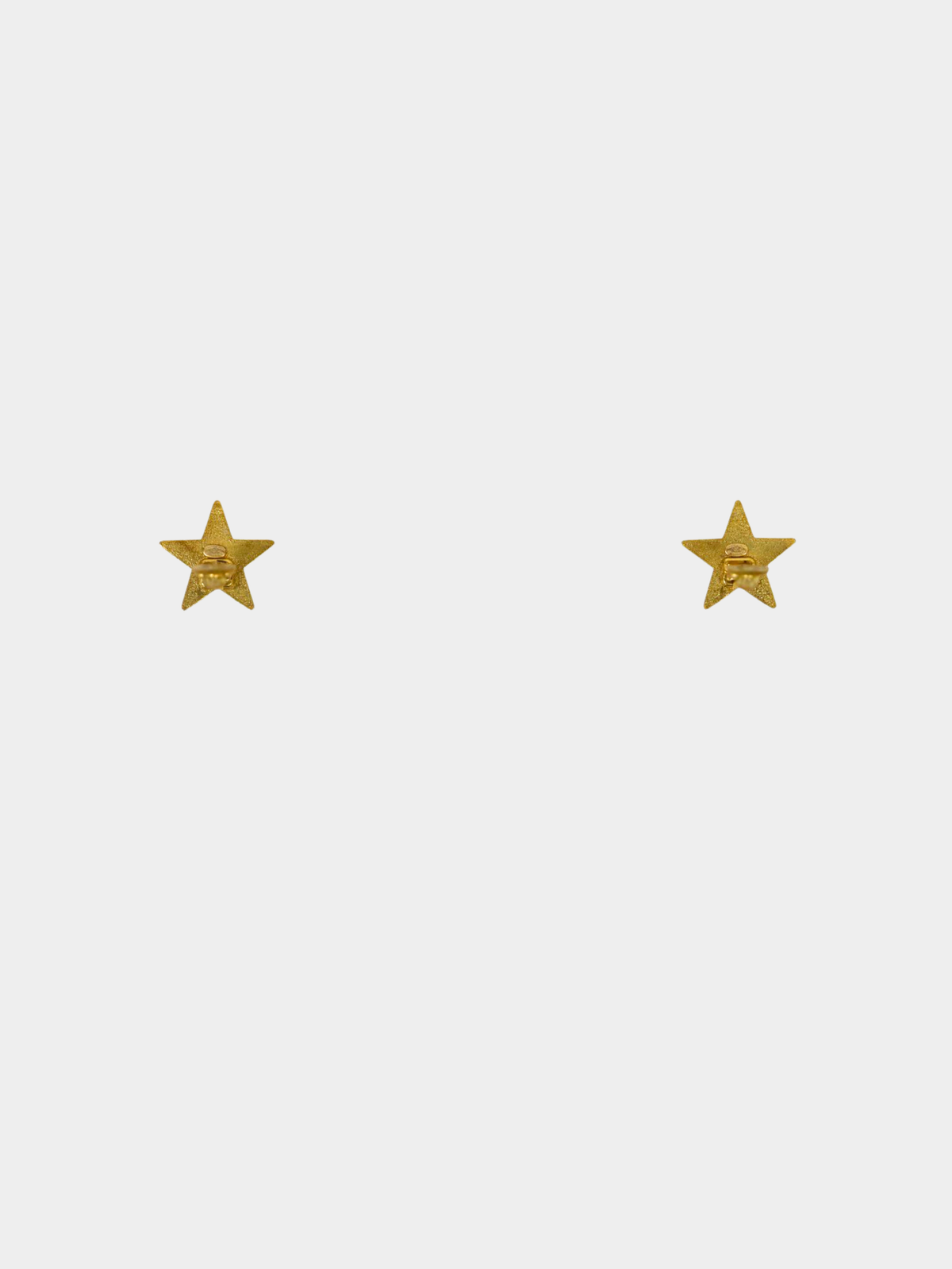 Chanel 2000s Black Gold Coco Star Earrings