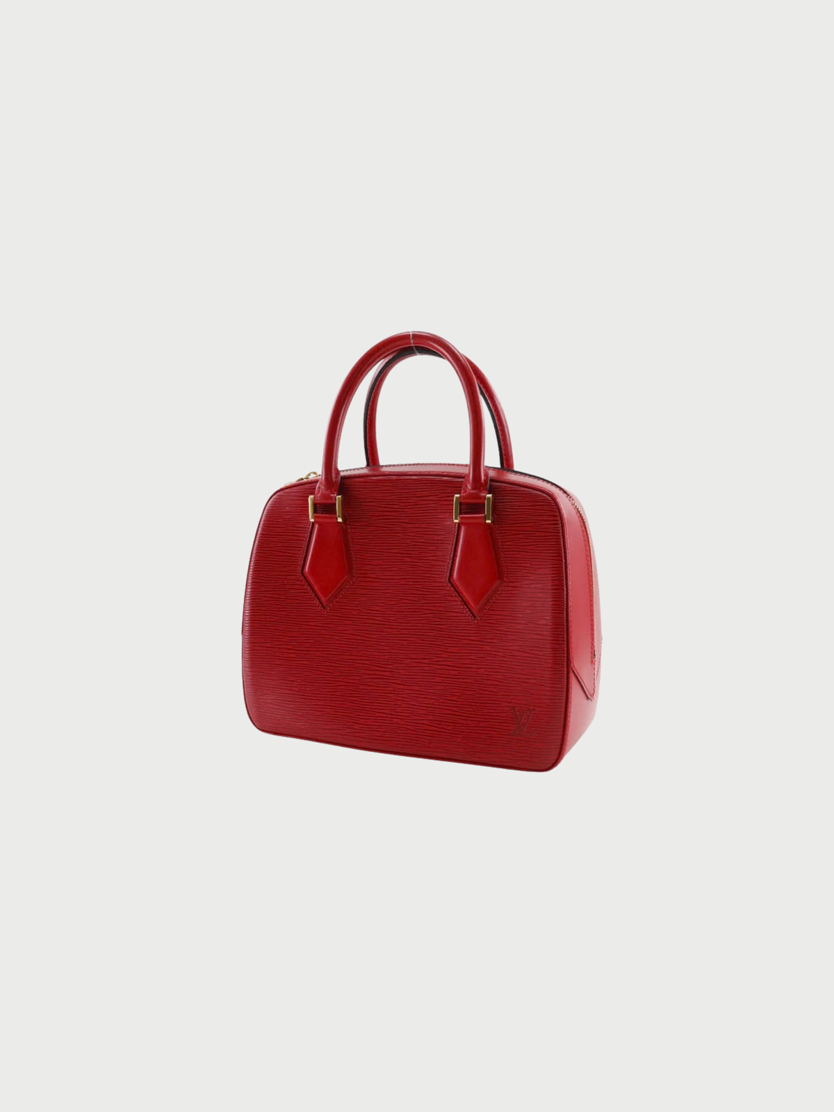 Louis Vuitton 1998 Red Epi Leather Sablon Handbag