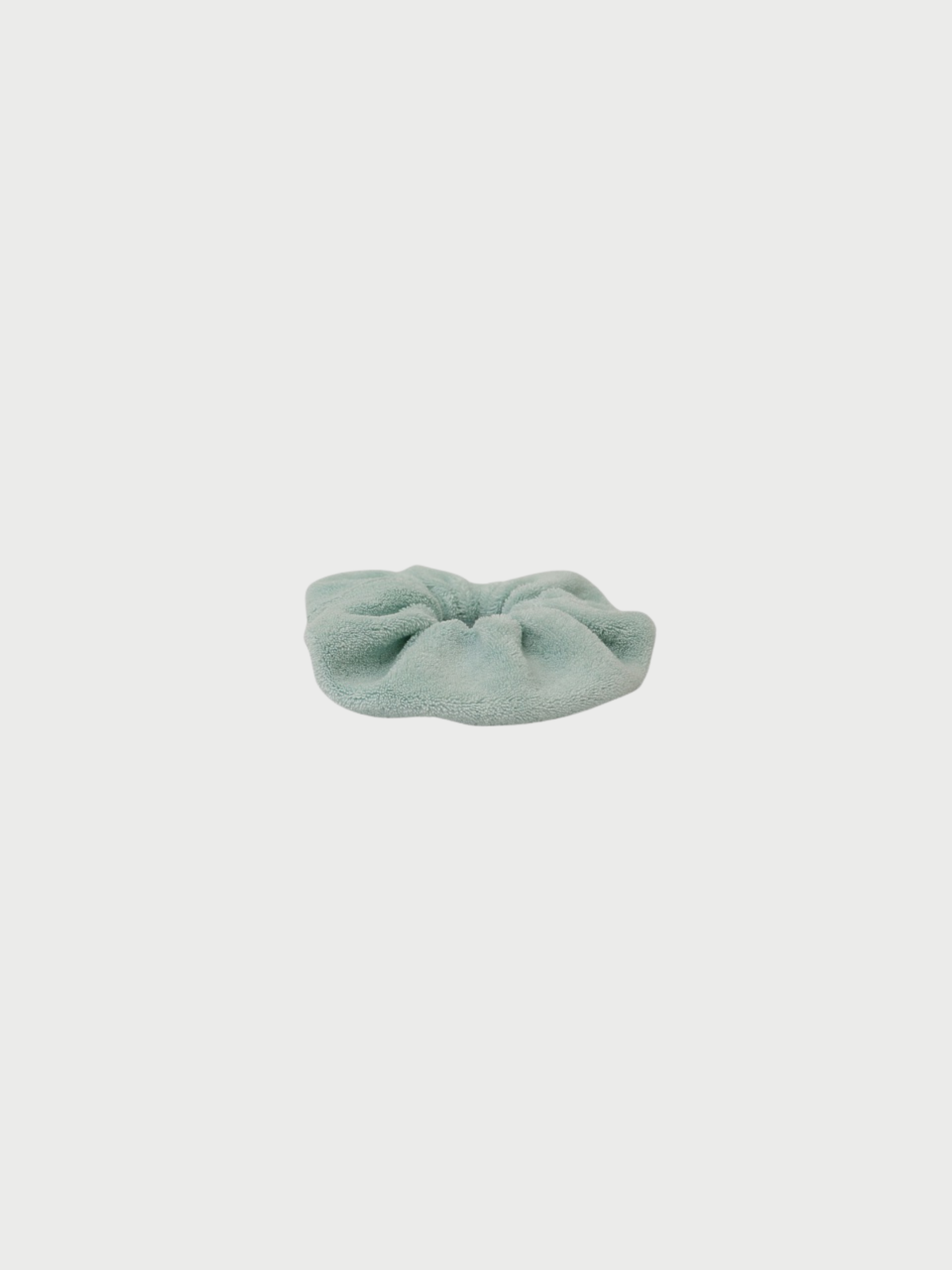 Miu Miu 2020s Emerald Green Cotton Nylon Pile Scrunchie