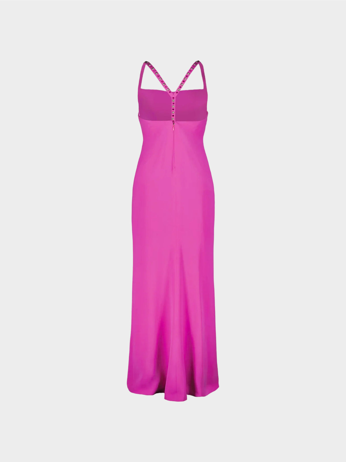Gianni Versace 1998 Pink Studded Long Dress