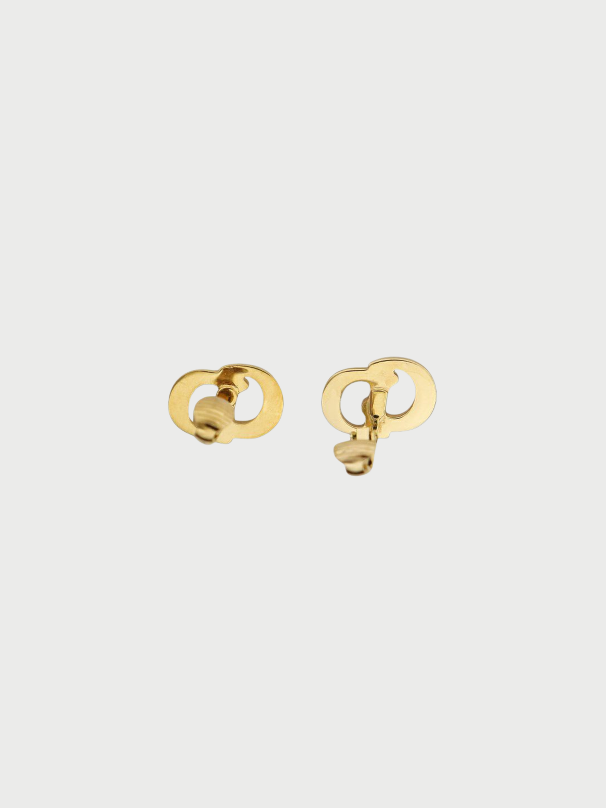 Christian Dior 2000s Gold CD Earrings