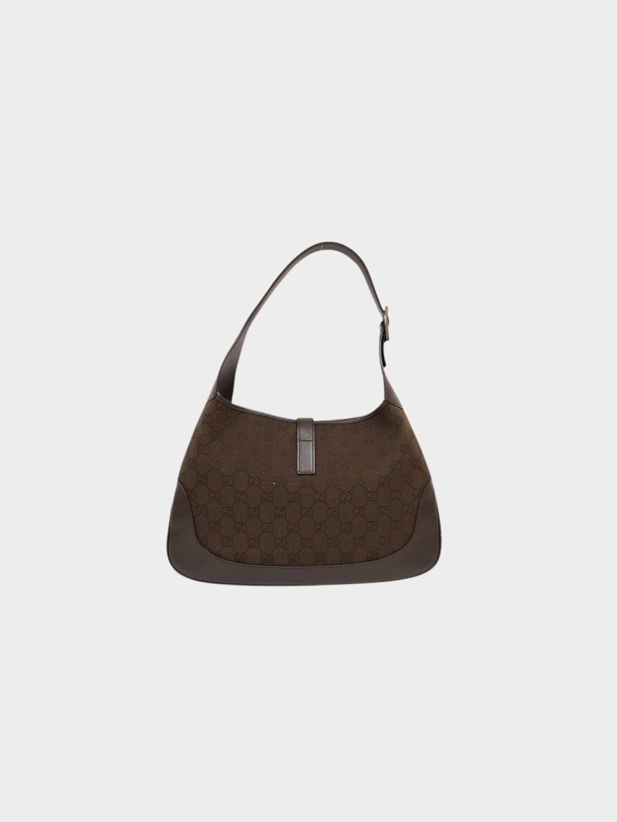 Gucci 2000s Brown GG Canvas Jackie Shoulder Bag