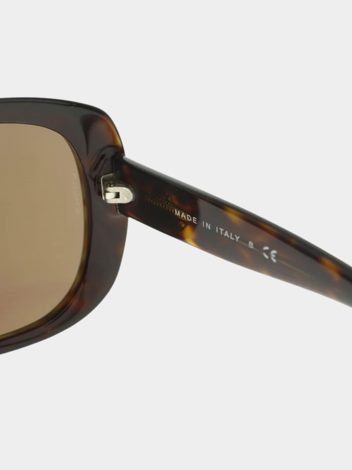Chanel 2000s Brown Plastic Coco Mark Sunglasses