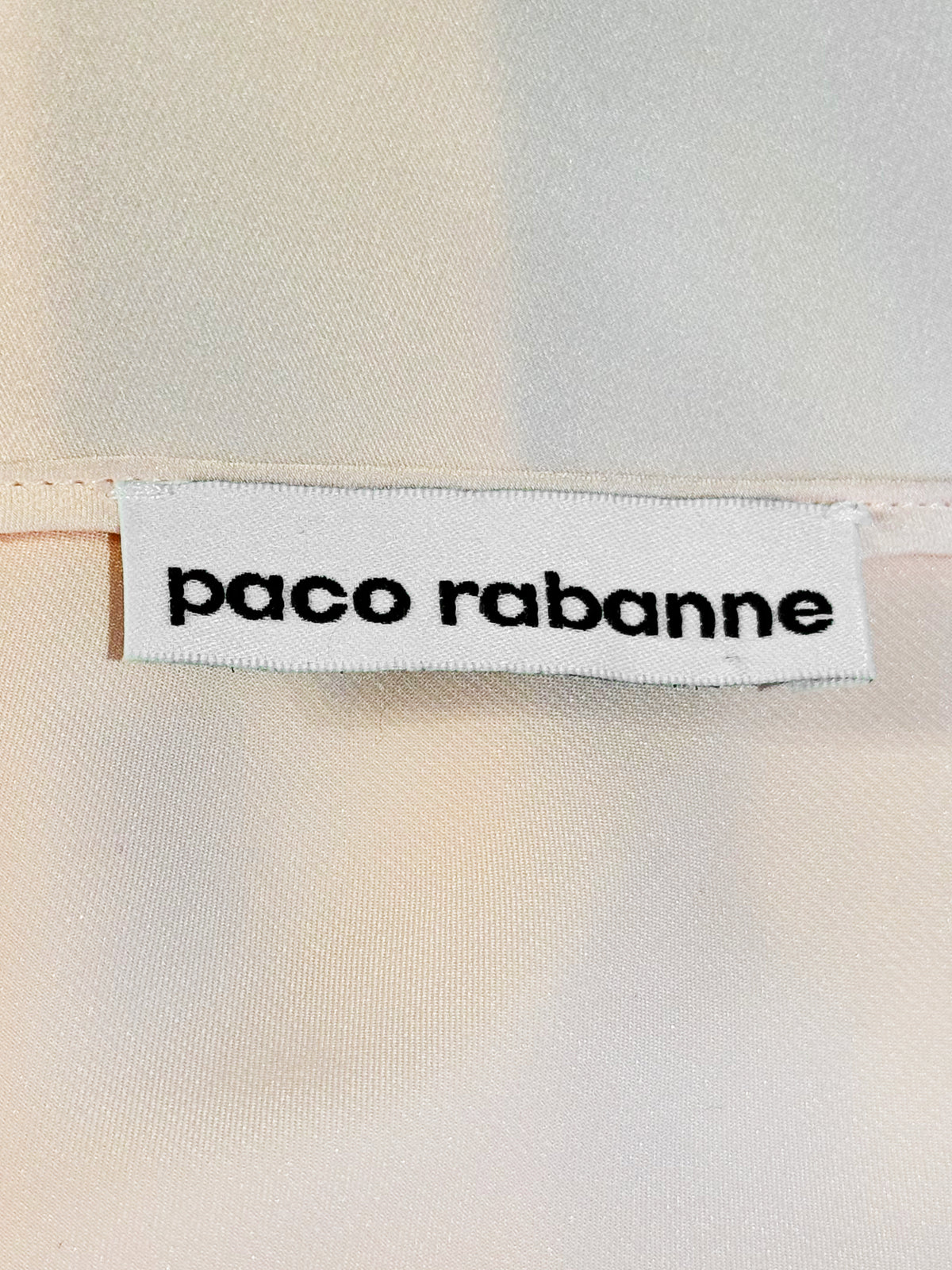 Paco Rabanne 2019 Light Pink Polyester Scoop Neck Slip Dress