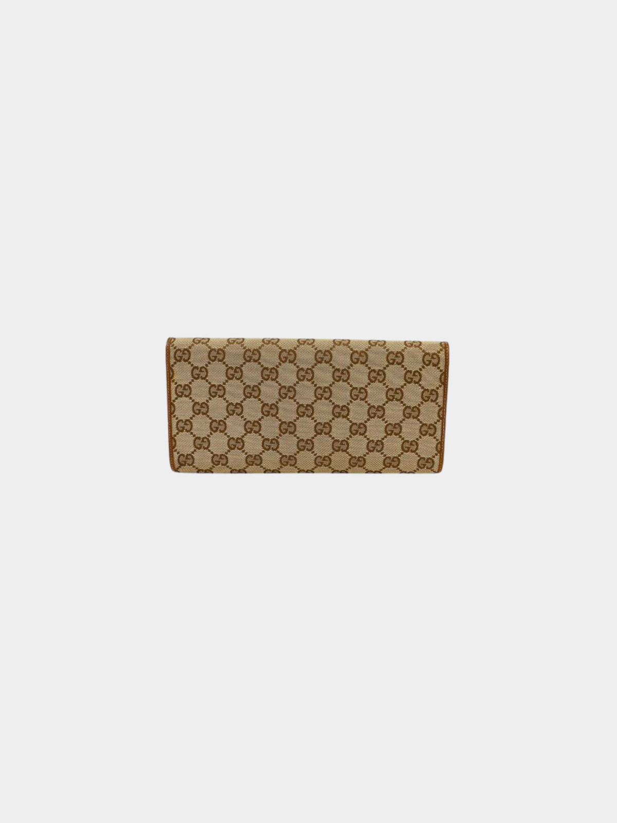 Gucci 2000s Beige Brown GG Bamboo Shoulder Bag