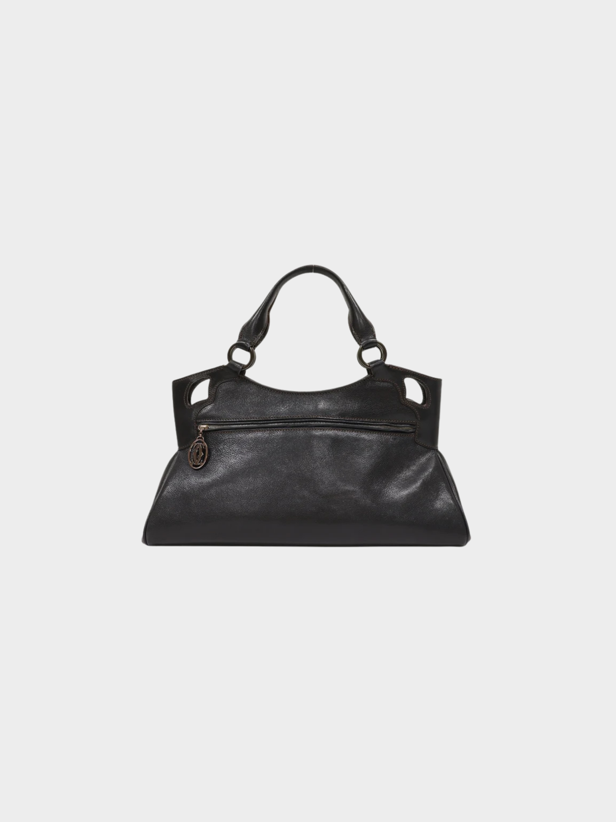 Cartier 2000s Black Leather Marcello Handbag