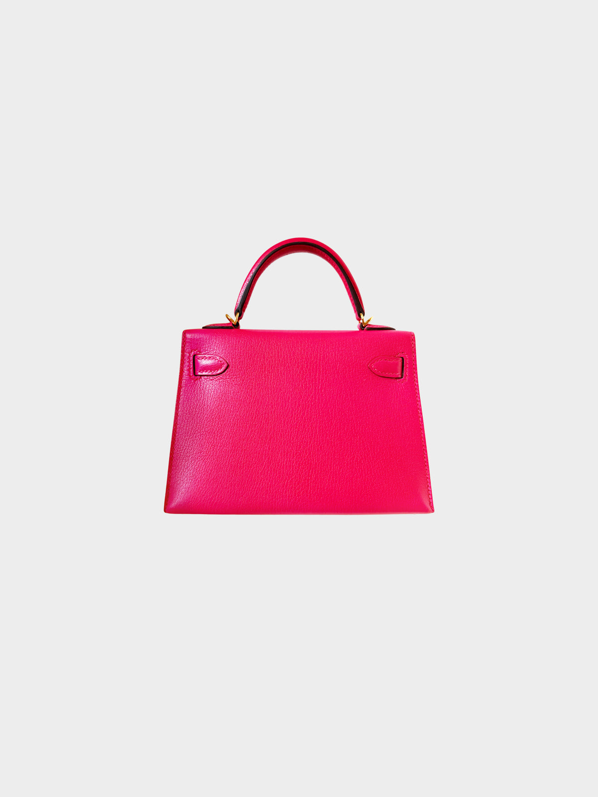 Hermès 2020 Rose Extreme Chèvre Chamkila Mini Kelly 20 Sellier GHW