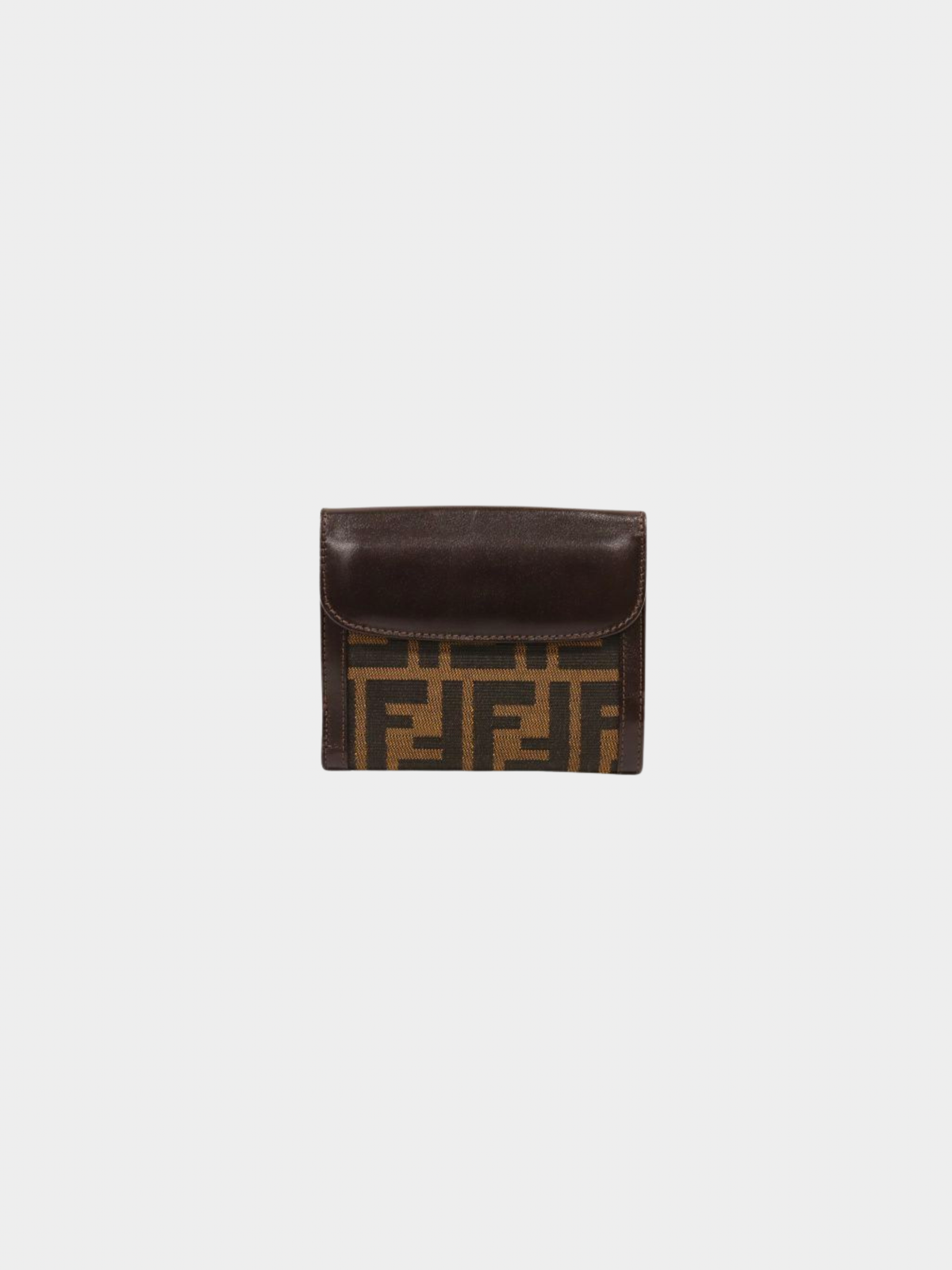 Fendi 2000s Brown Zucca Canvas Wallet