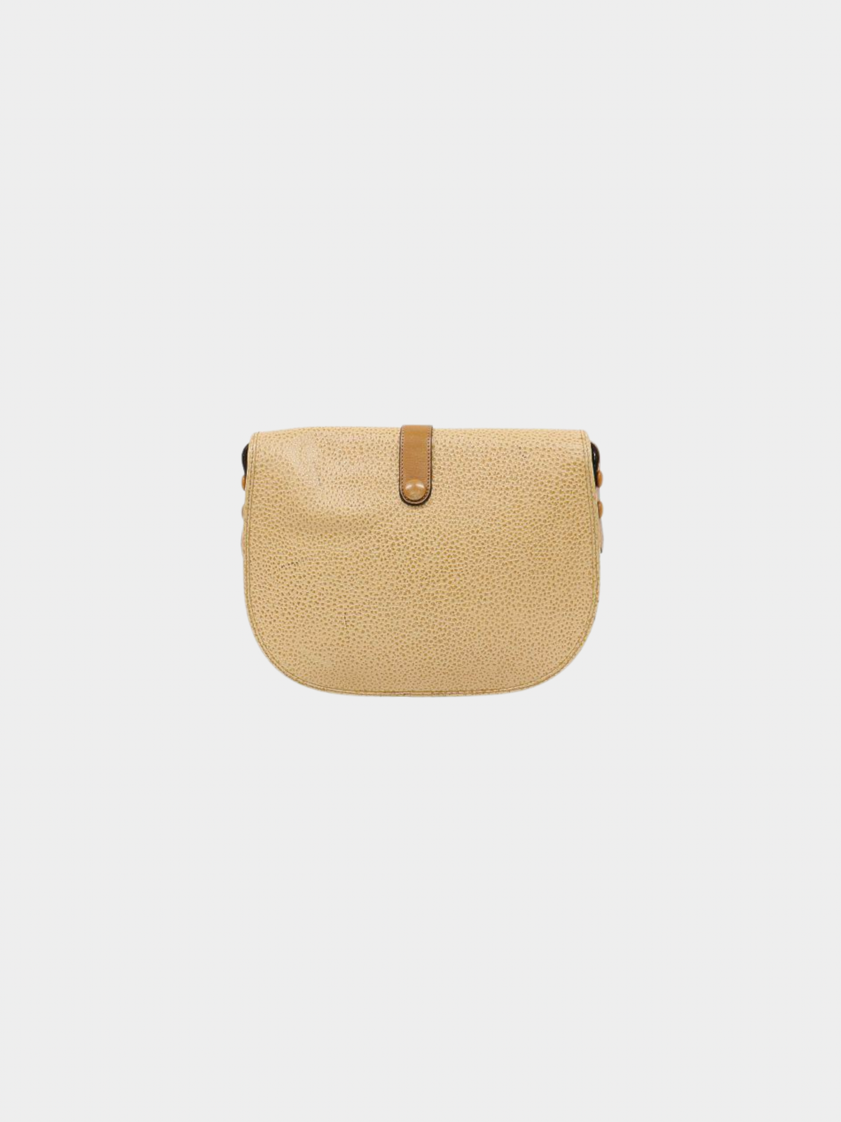 Christian Dior 2000s Beige Leather CD Shoulder Bag