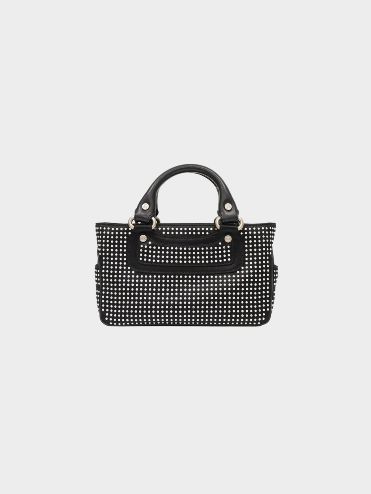 Celine 2000s Black Rhinestone Mini Boogie Bag