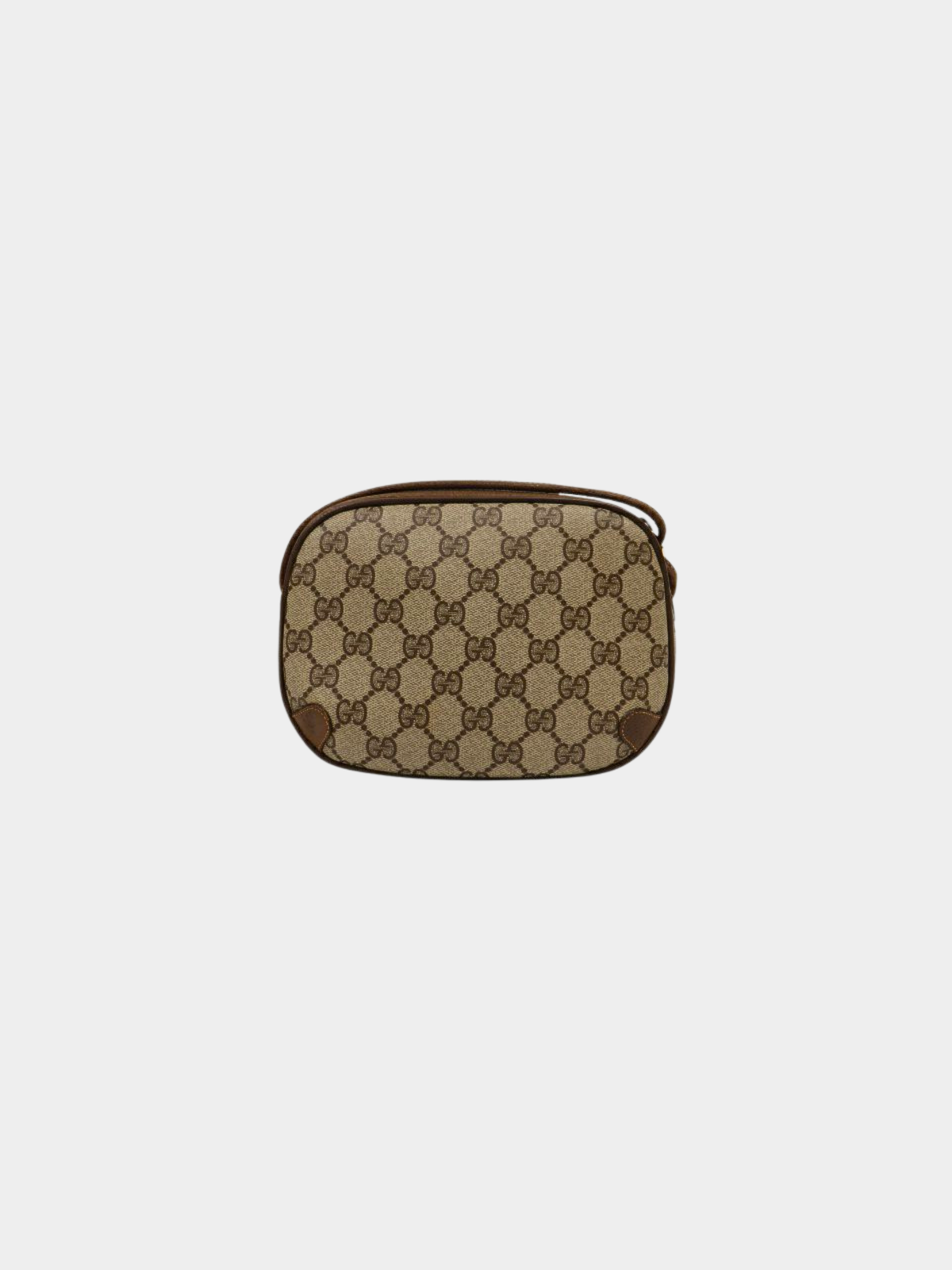 Gucci 1990s Beige and Brown GG Supreme Shoulder Bag