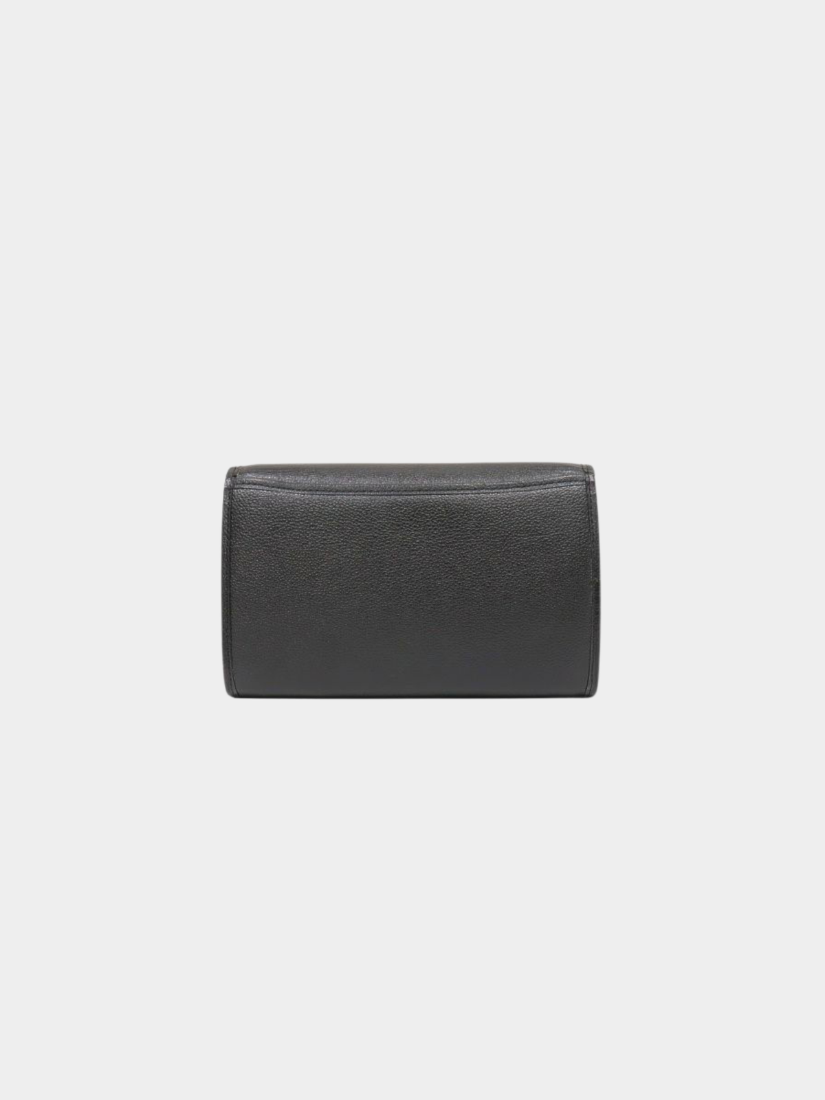 Yves Saint Laurent 2000s Black Leather Logo Hardware Shoulder Bag