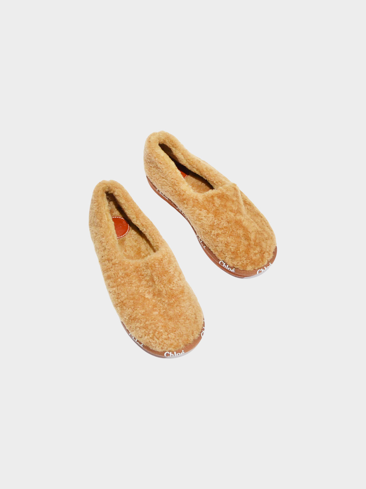 Chloé 2021 Brown Shearling Woody Slippers