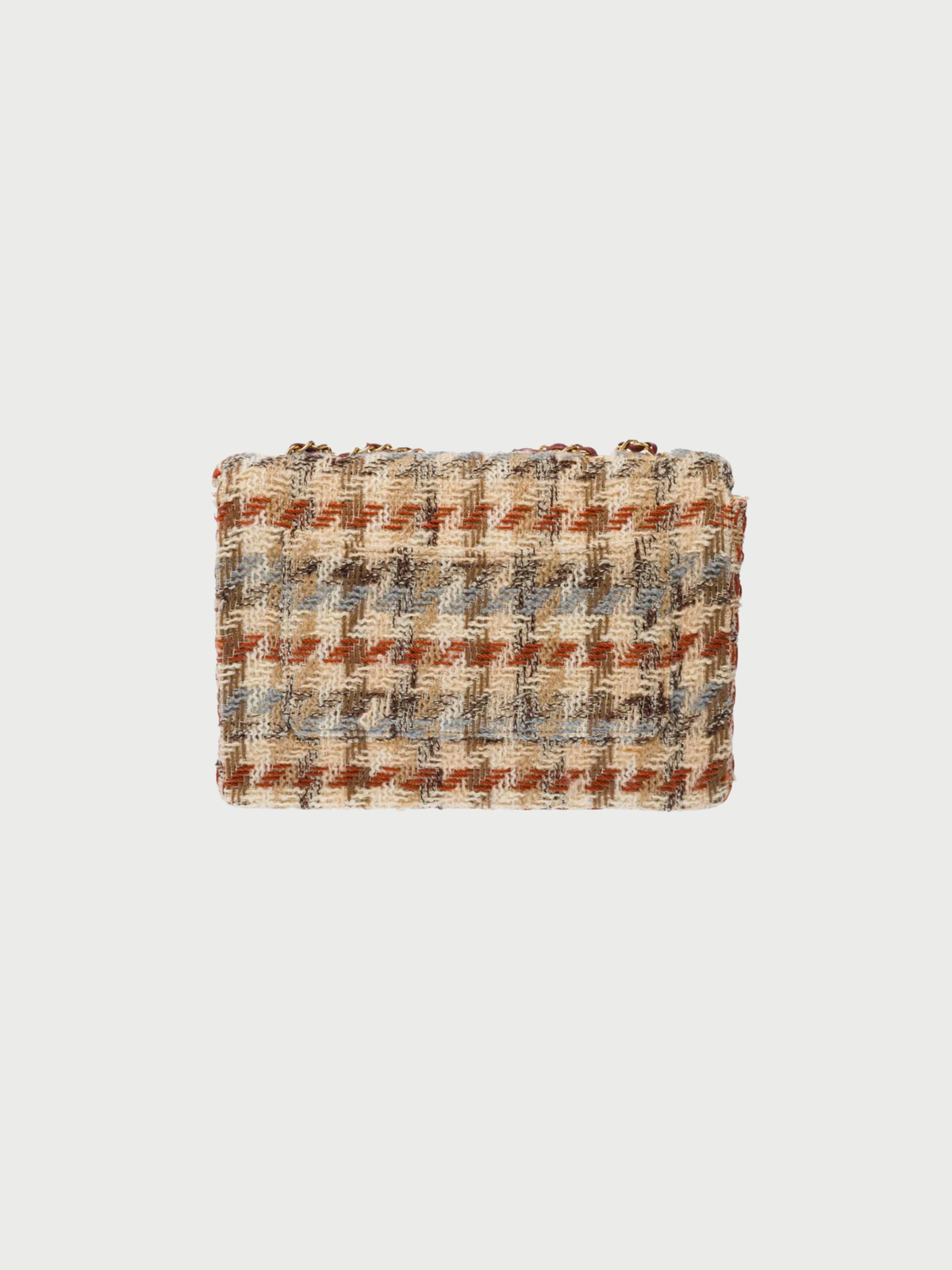 Chanel 1980s Multicolor Tweed Timeless Jumbo Classic Flap Bag
