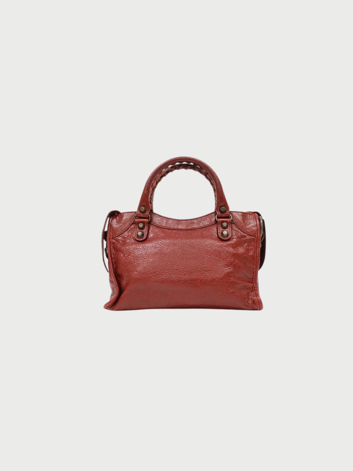 Balenciaga 2000s Red Leather Classic Mini City Bag