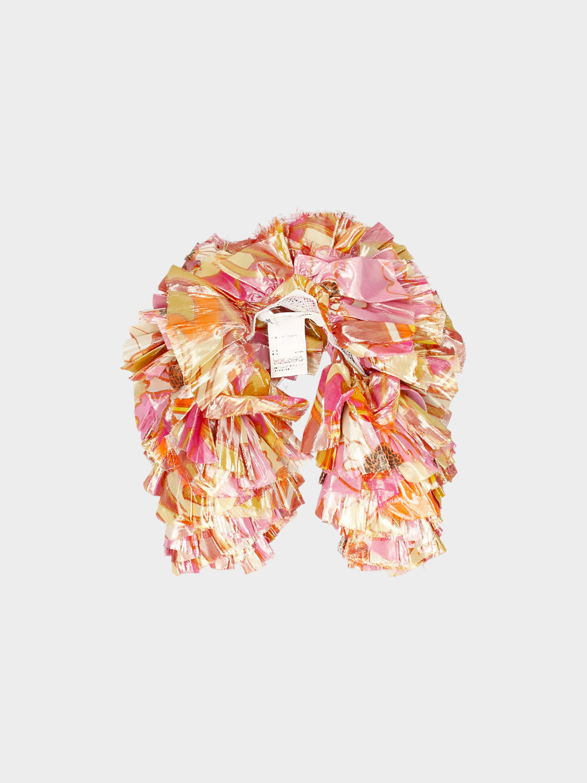 Junya Watanabe 1999 Multicolor Ruffled Scarf