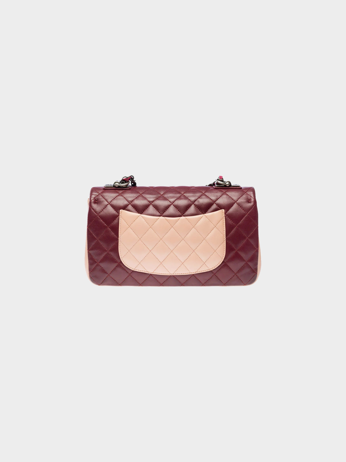 Chanel 2014-2015 Limited Edition Tricolor Quilted Timeless Classique Medium Flap Bag