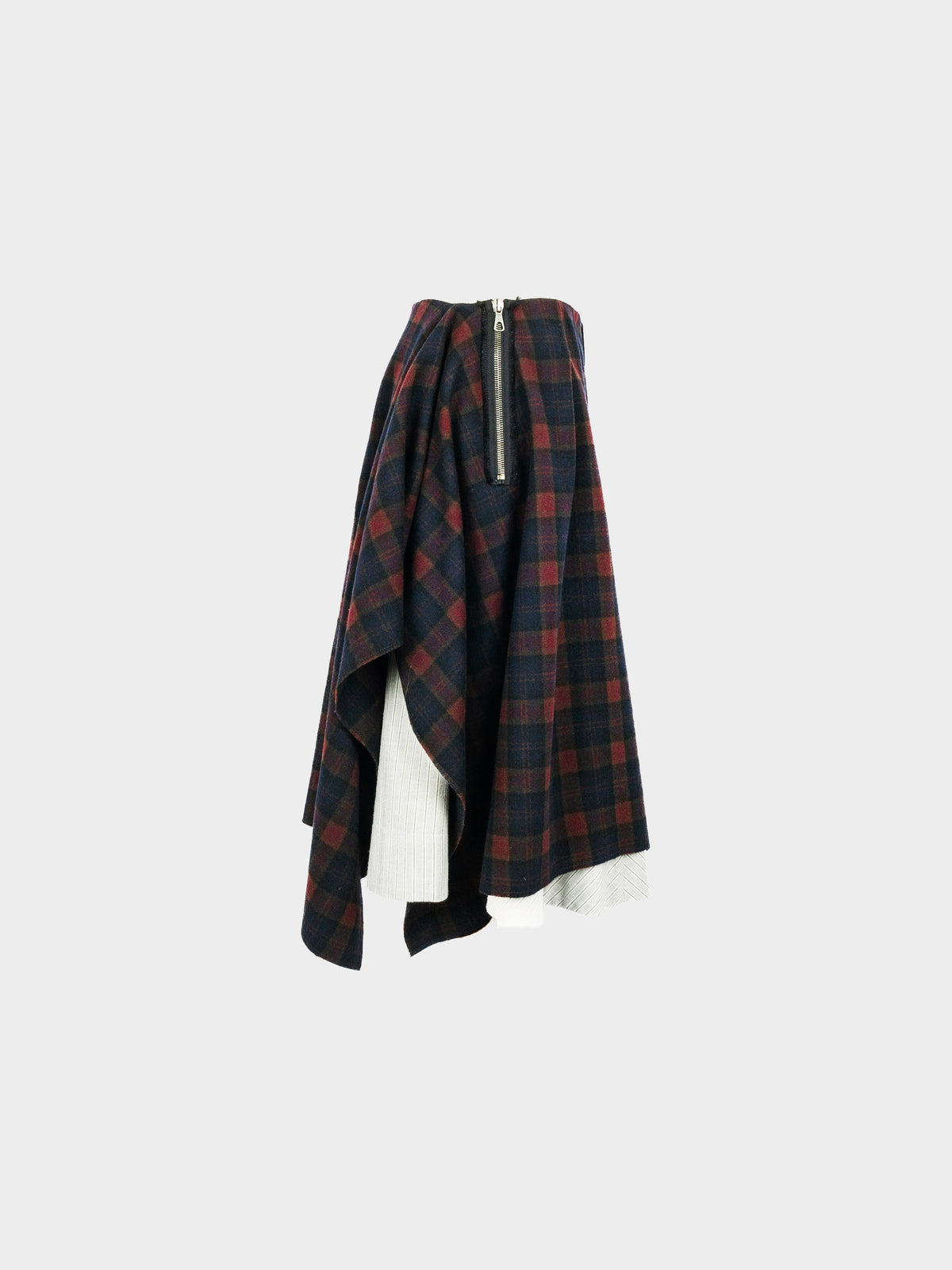 Alexander McQueen 2000s Black and Red Plaid Jacket and Skirt Set