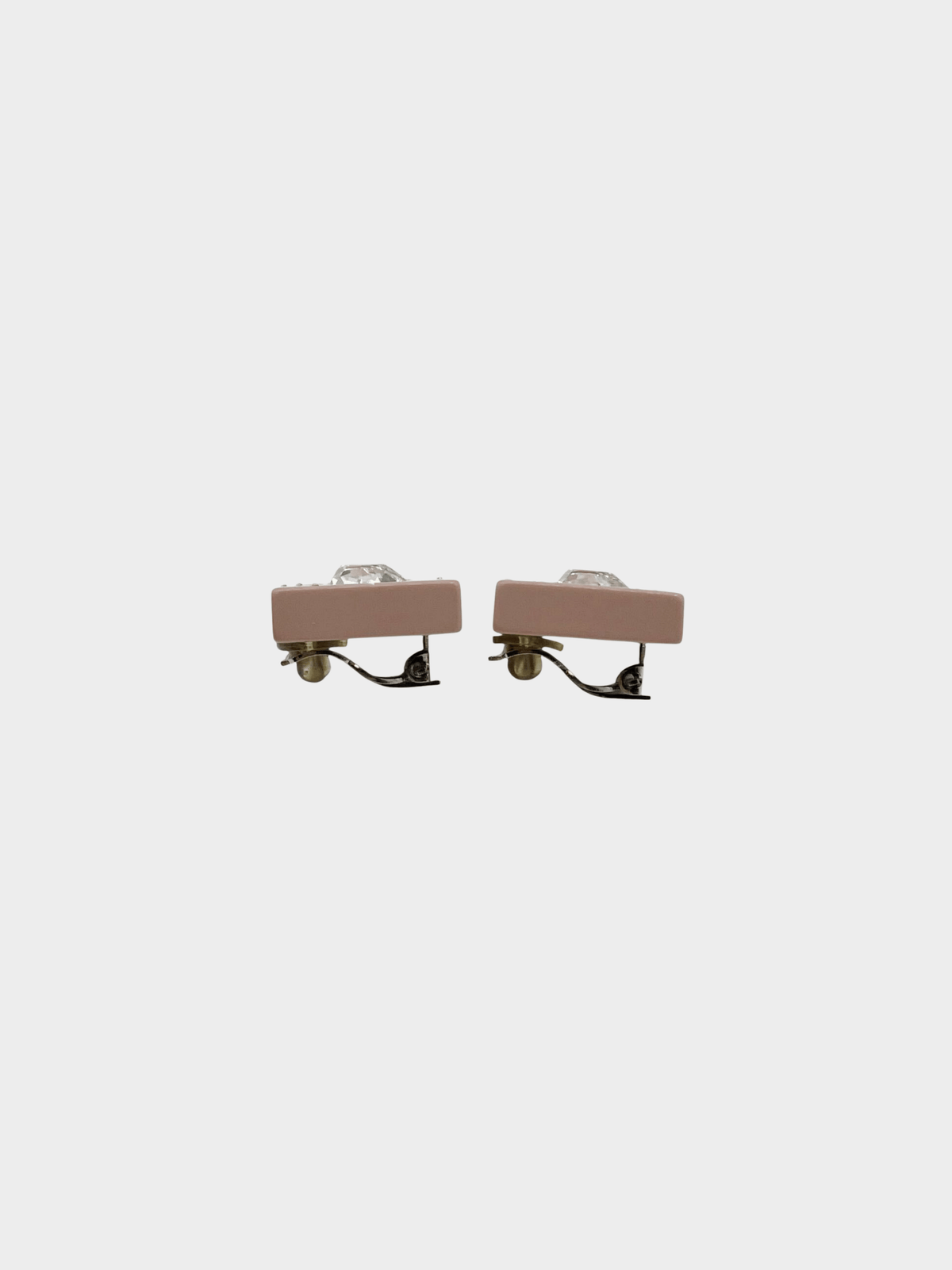 Chanel 2004 Pink Square clip-on earrings