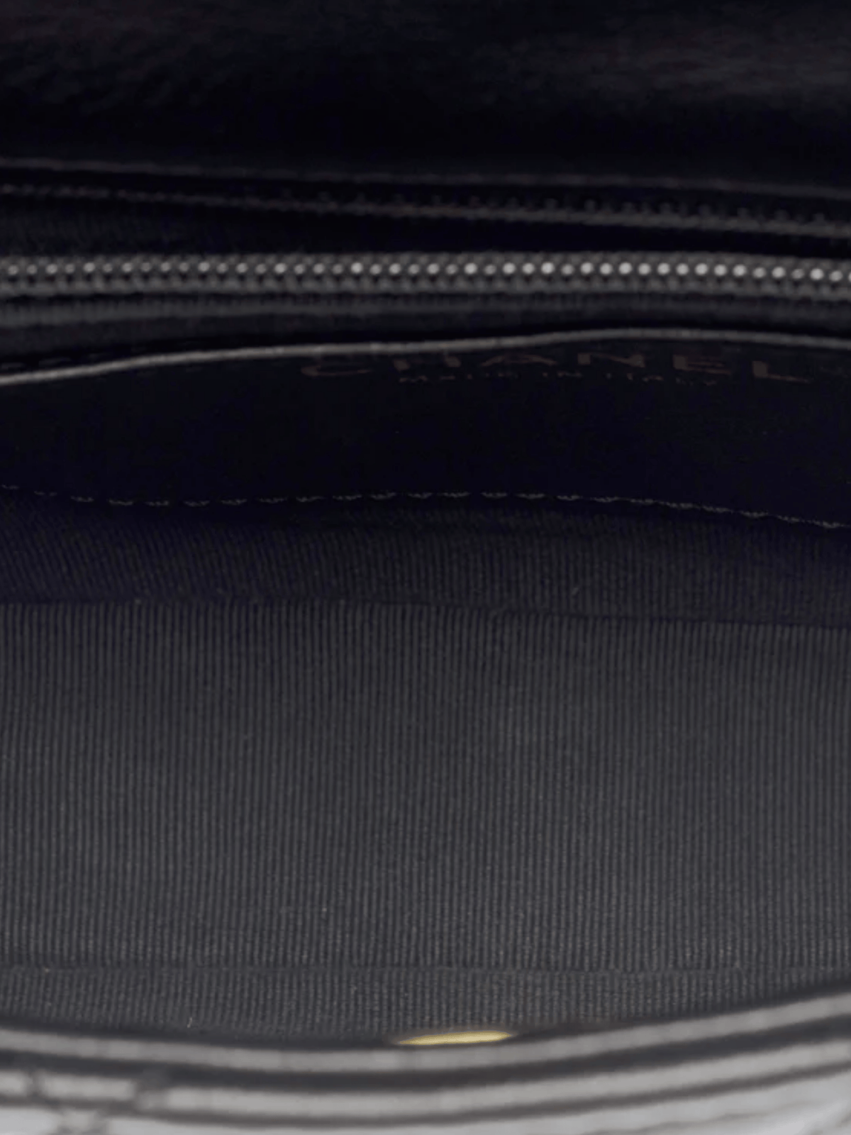 Chanel 2021 Black Lambskin Quilted Small Funky Town Flap Bag