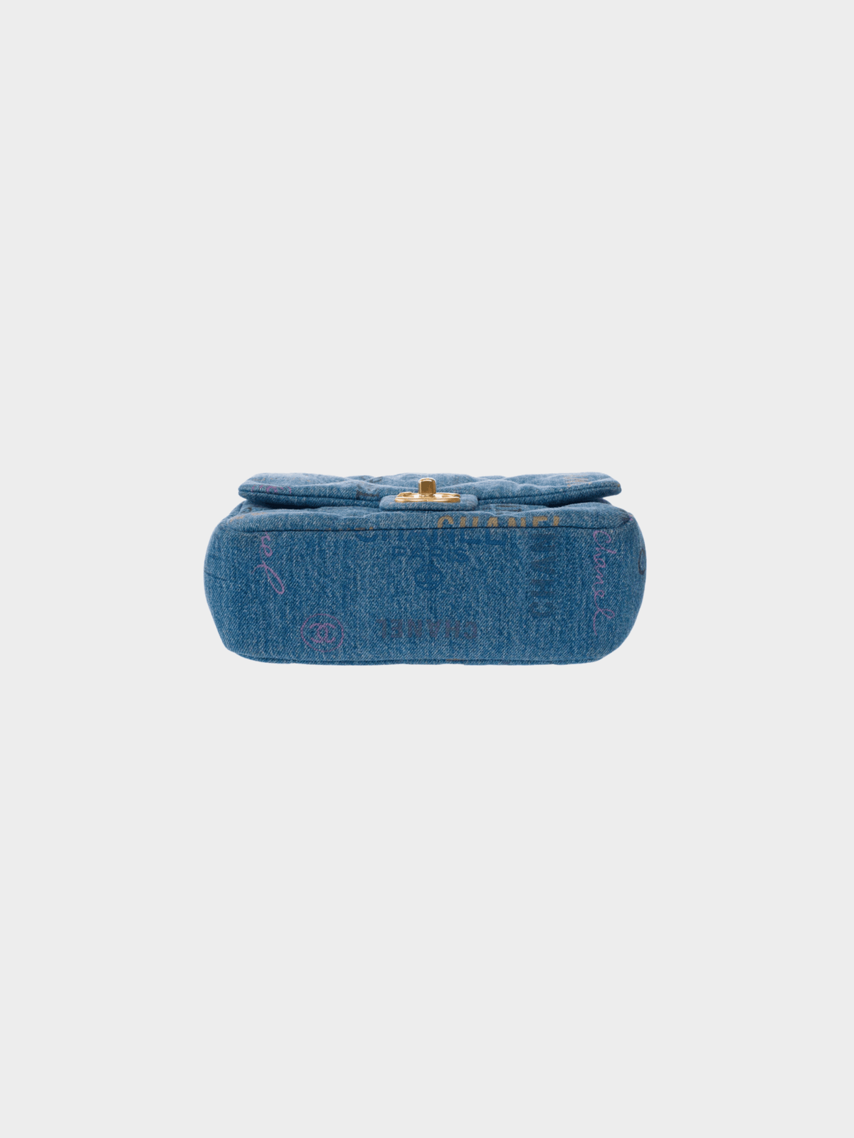 Chanel 2010s Blue Denim Small Flap Bag